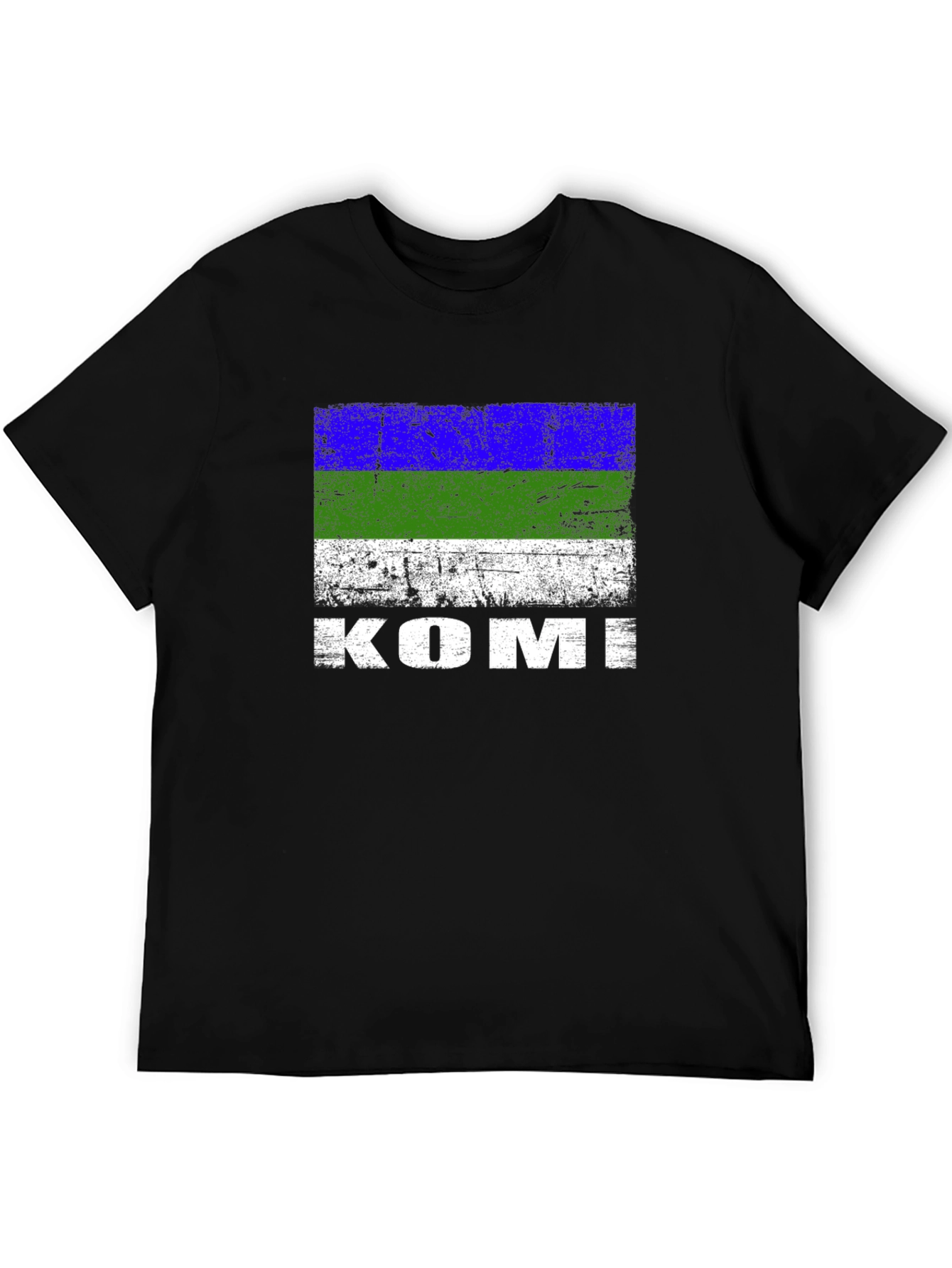 Komi Flag T-Shirt - Mens Black Tee