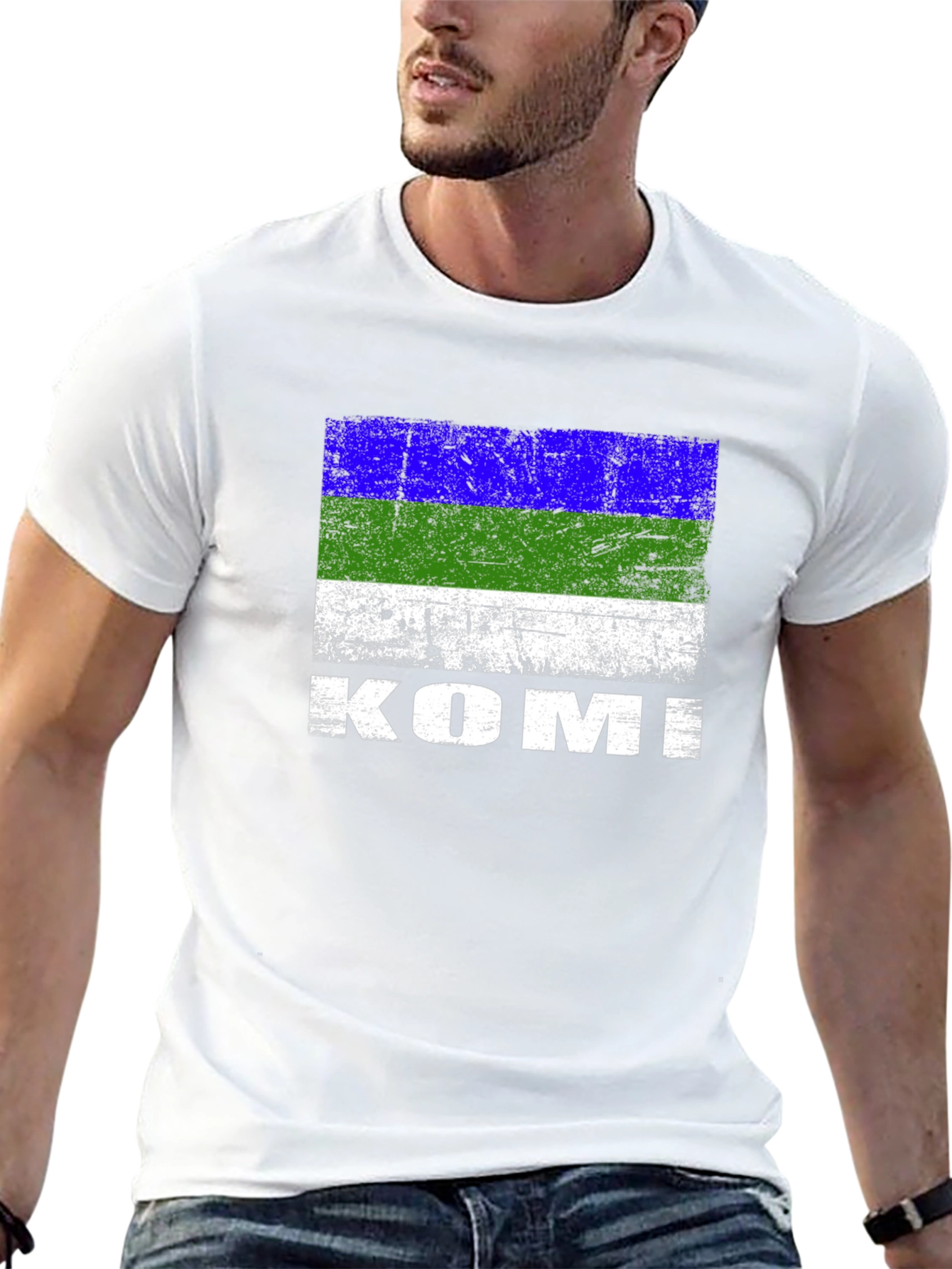 Komi Flag T-Shirt - Mens Black Tee