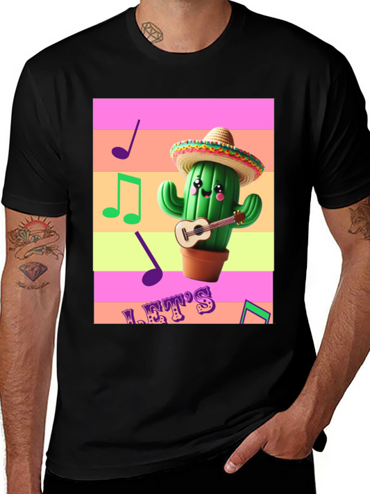 Cactus Musician Graphic Tee