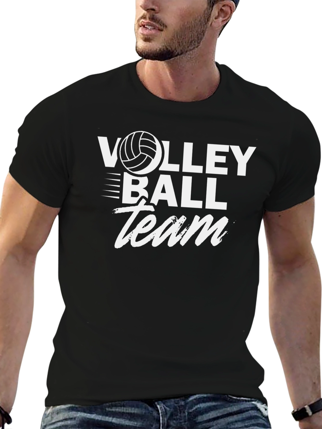 Volleyball Team Graphic T-Shirt