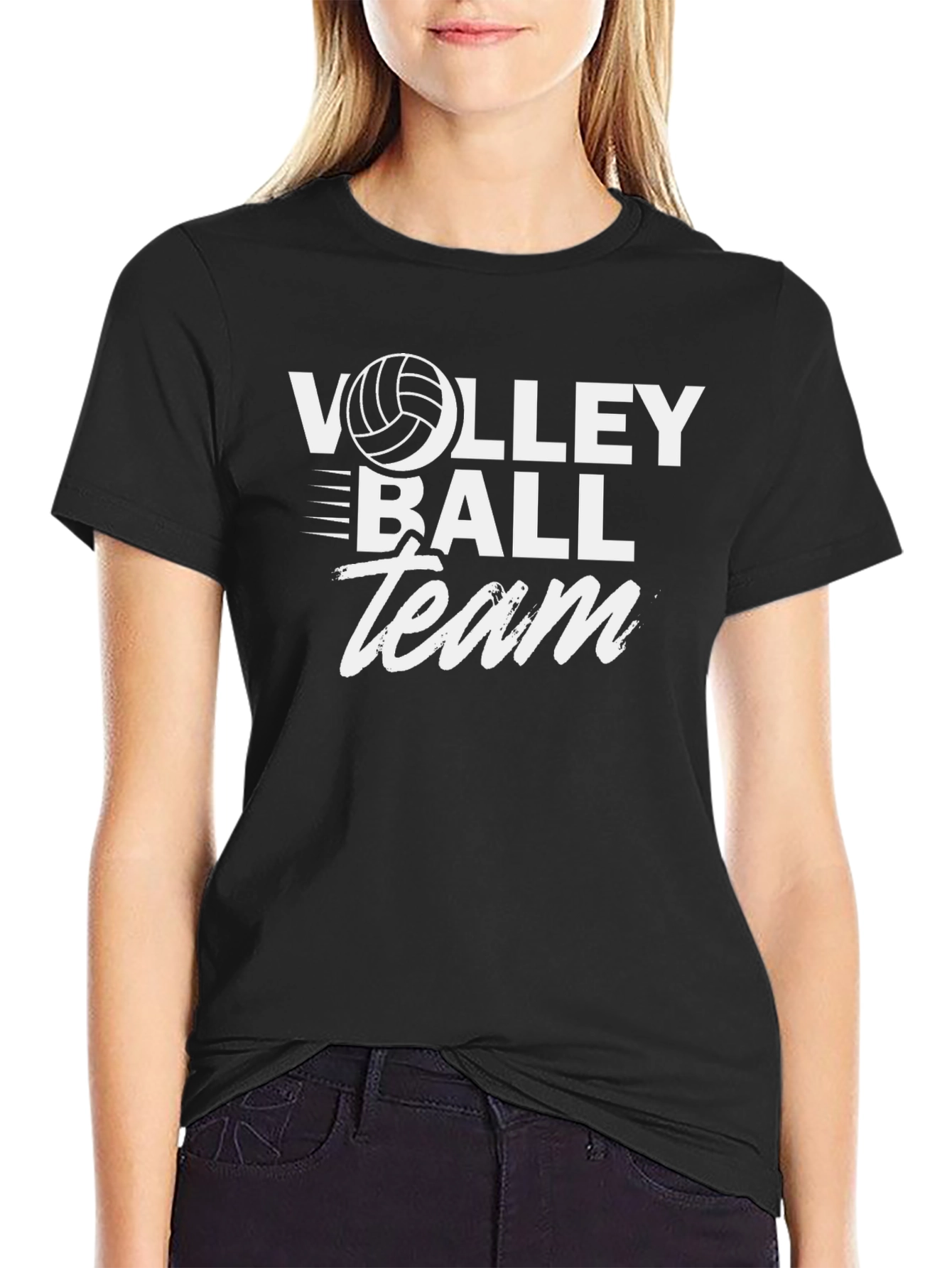 Volleyball Team Graphic T-Shirt