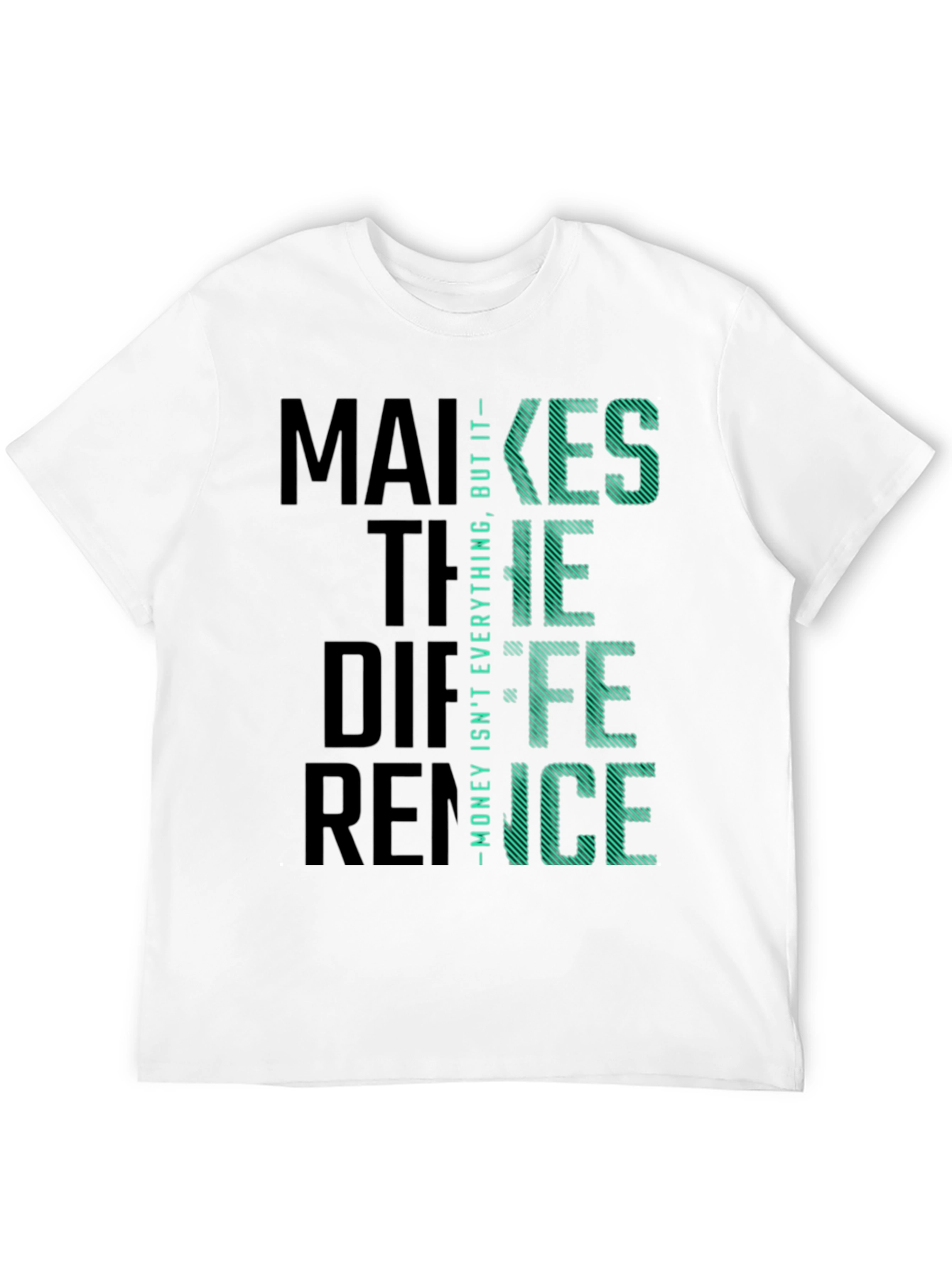 Money Difference Graphic Tee - Soft Cotton Blend