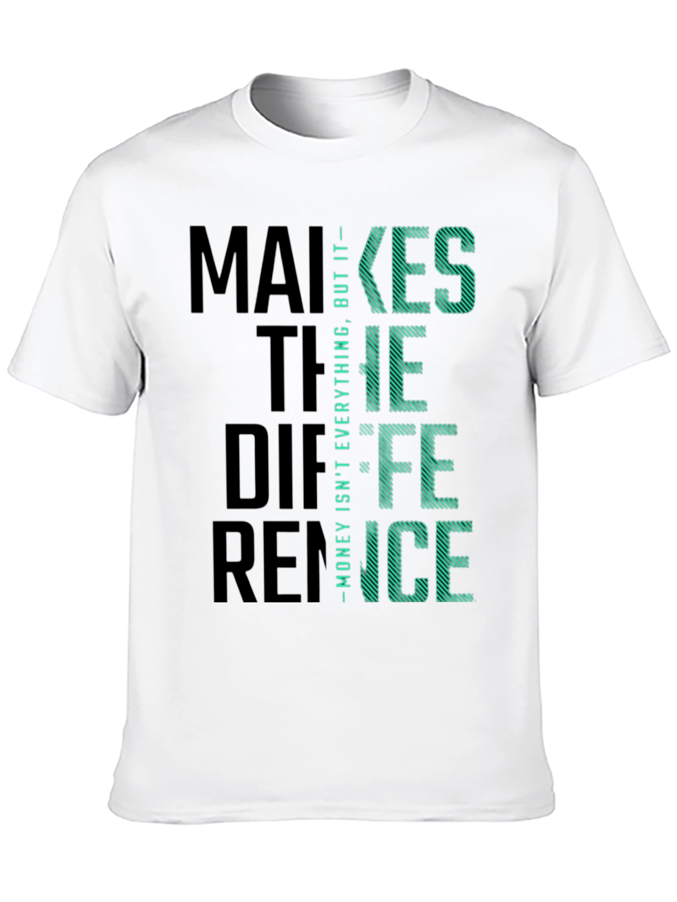 Money Difference Graphic Tee - Soft Cotton Blend