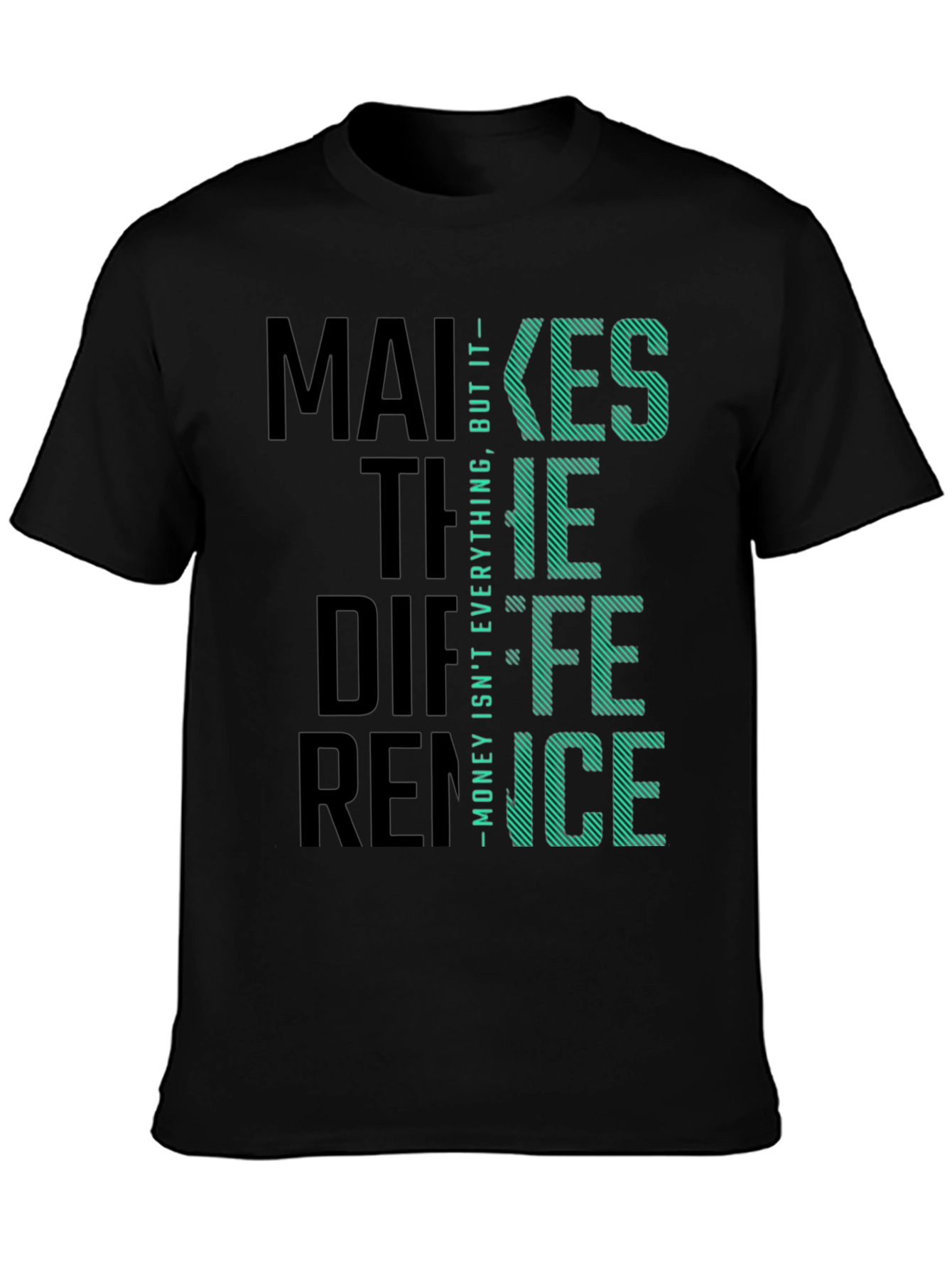 Money Difference Graphic Tee - Soft Cotton Blend