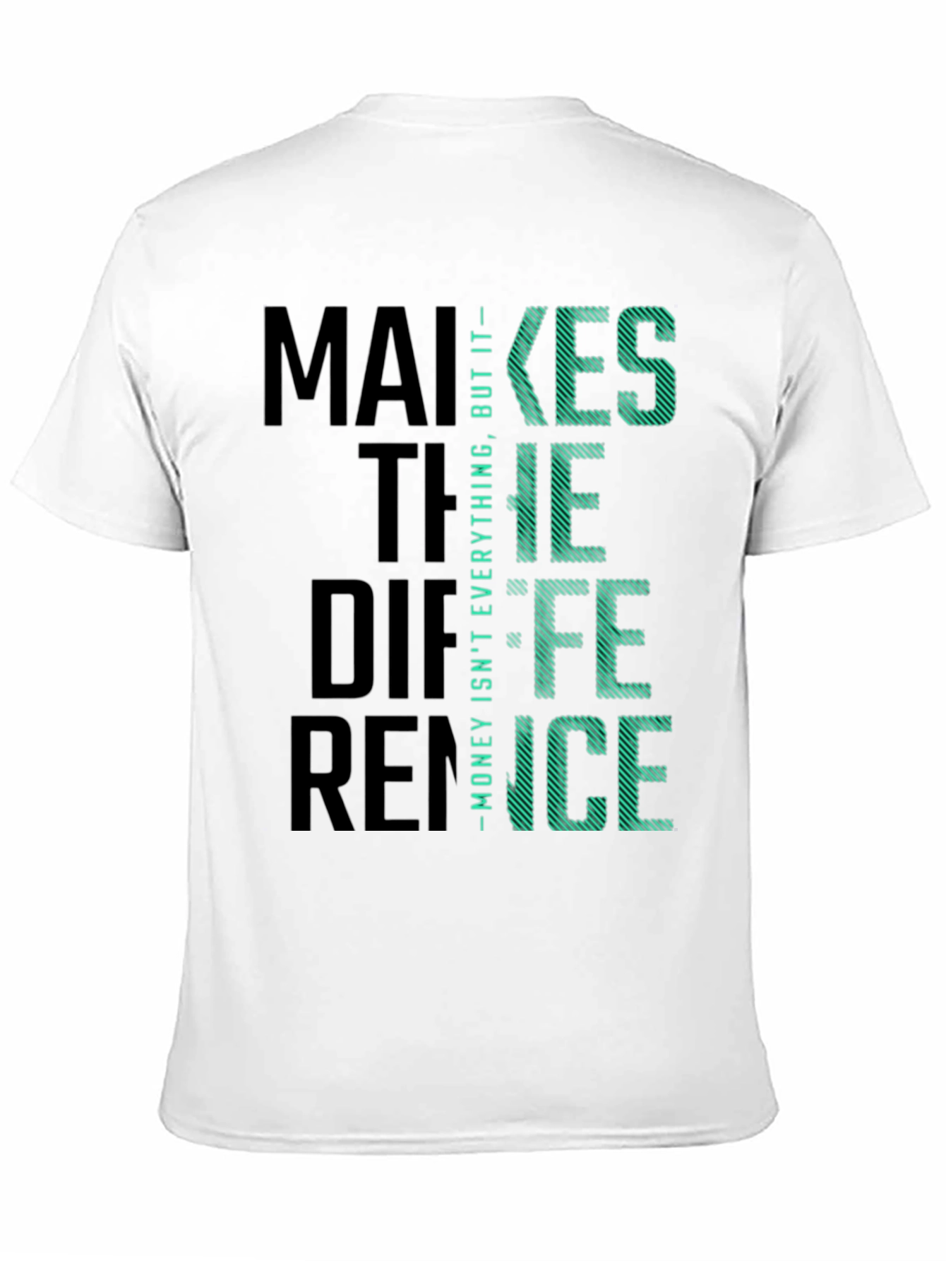 Money Difference Graphic Tee - Soft Cotton Blend