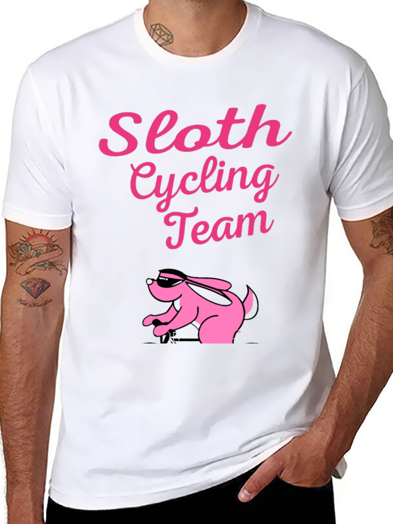 Sloth Cycling Team T-Shirt - Funny Activewear