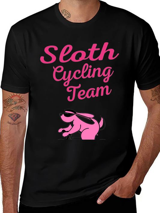 Sloth Cycling Team T-Shirt - Funny Activewear