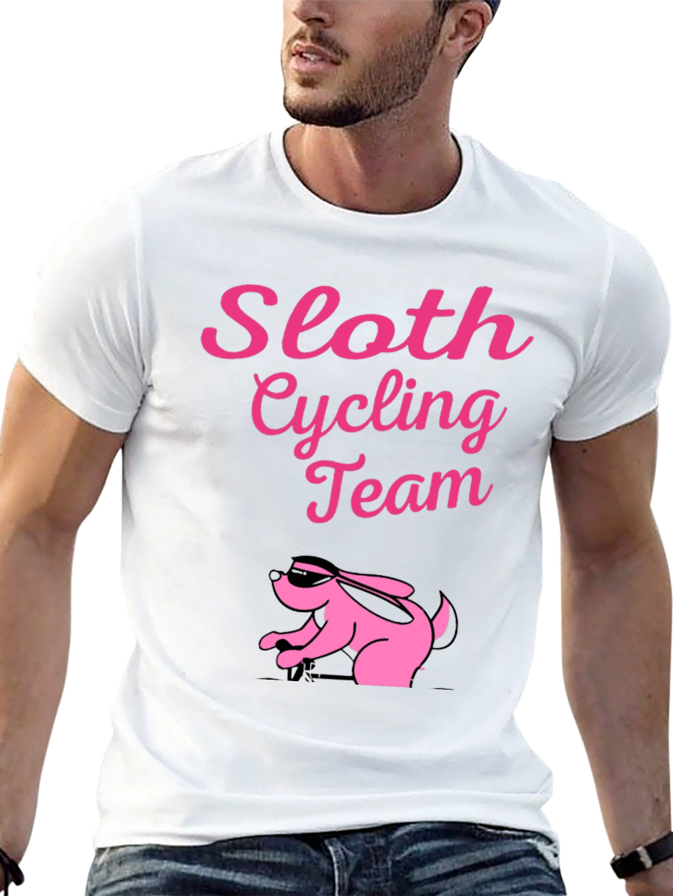 Sloth Cycling Team T-Shirt - Funny Activewear