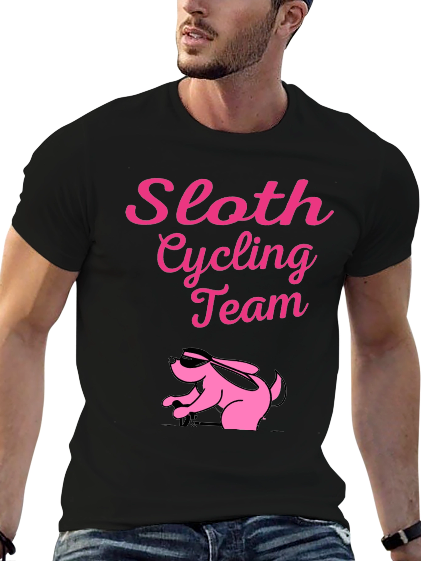 Sloth Cycling Team T-Shirt - Funny Activewear