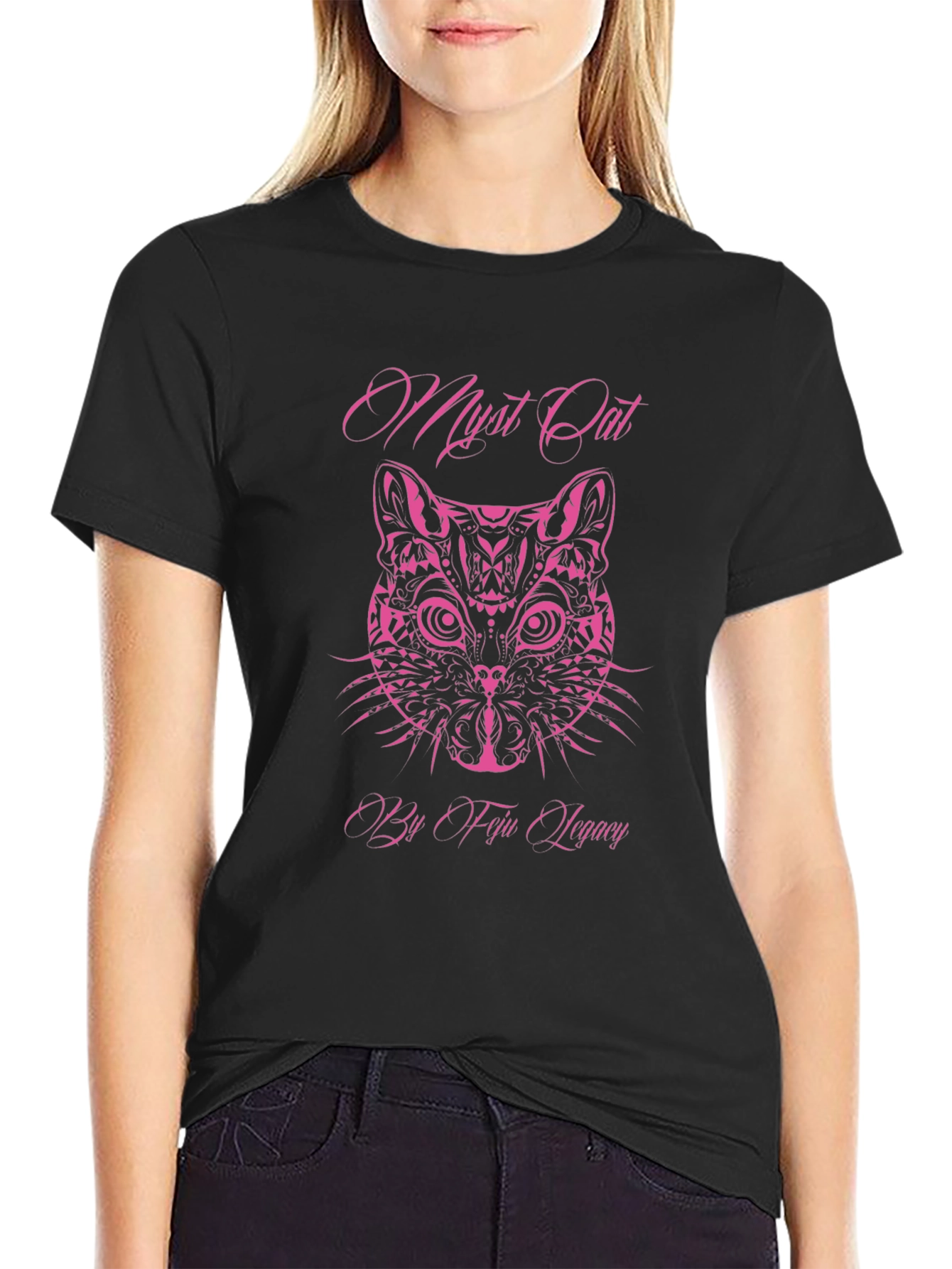 Myst Cat Graphic Tee - Fiju Legacy Design