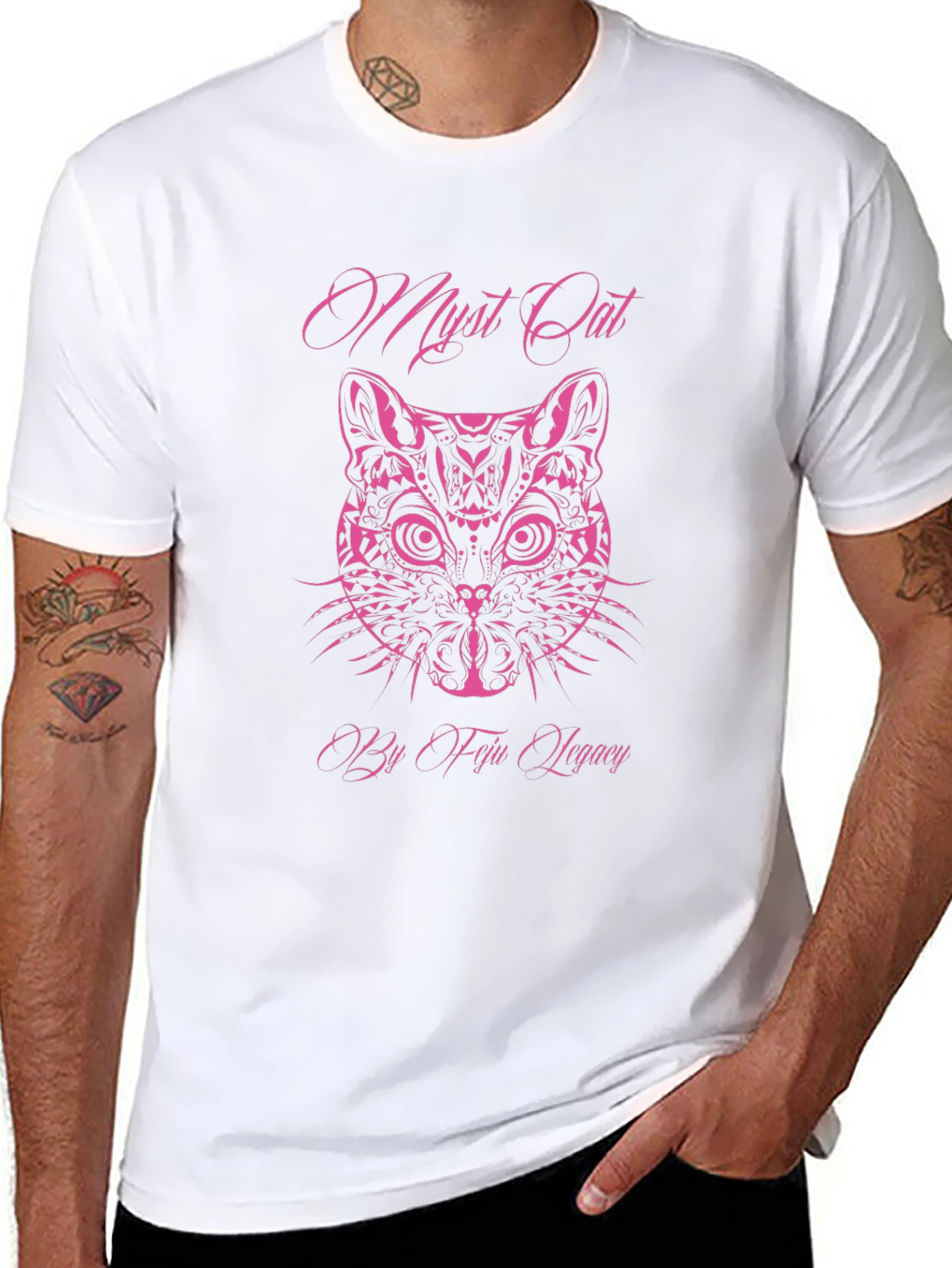 Myst Cat Graphic Tee - Fiju Legacy Design