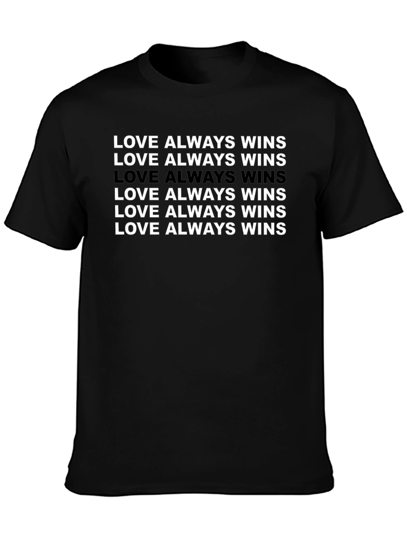 Love Always Wins T-Shirt - Black Graphic Tee