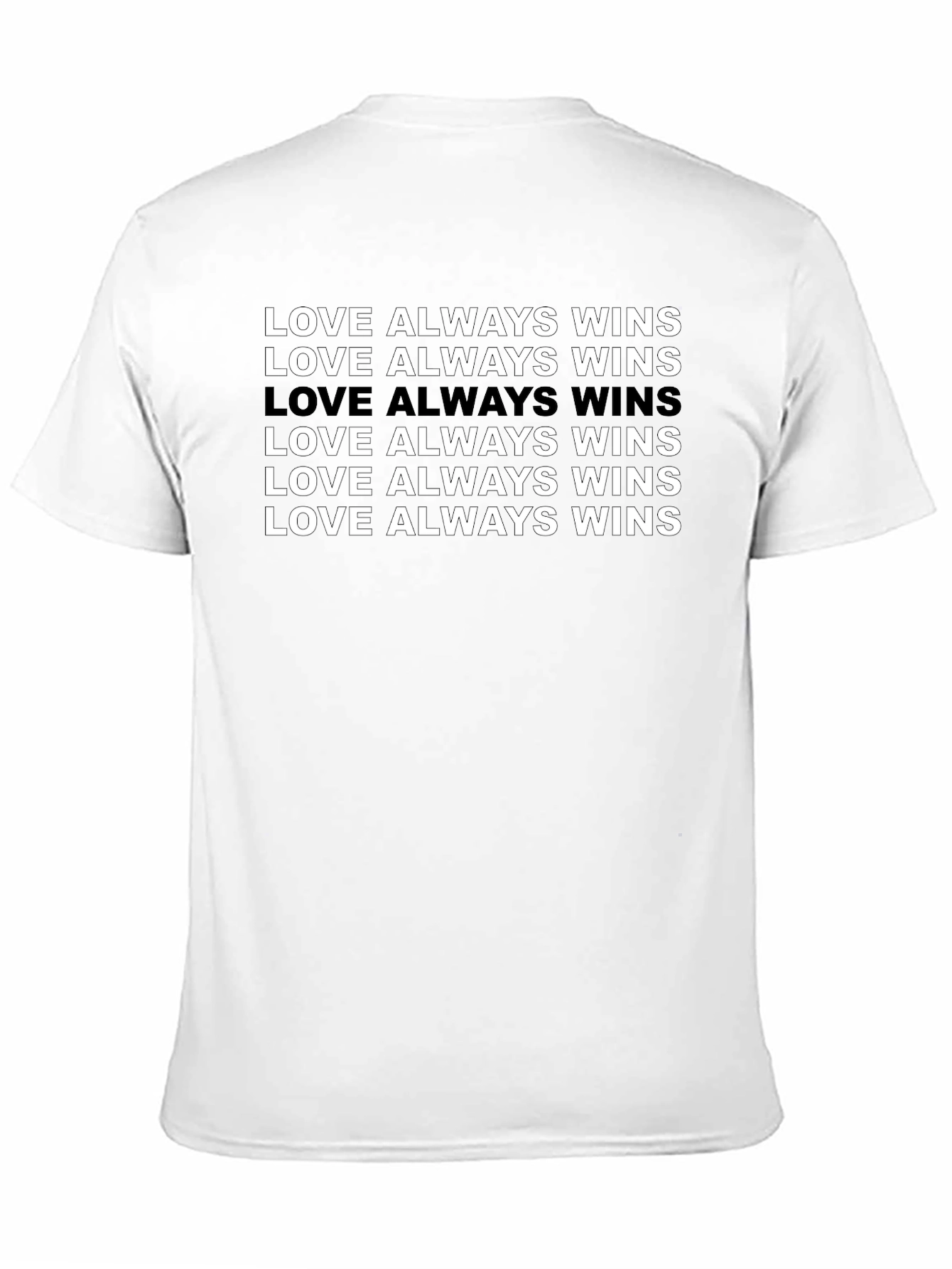 Love Always Wins T-Shirt - Black Graphic Tee