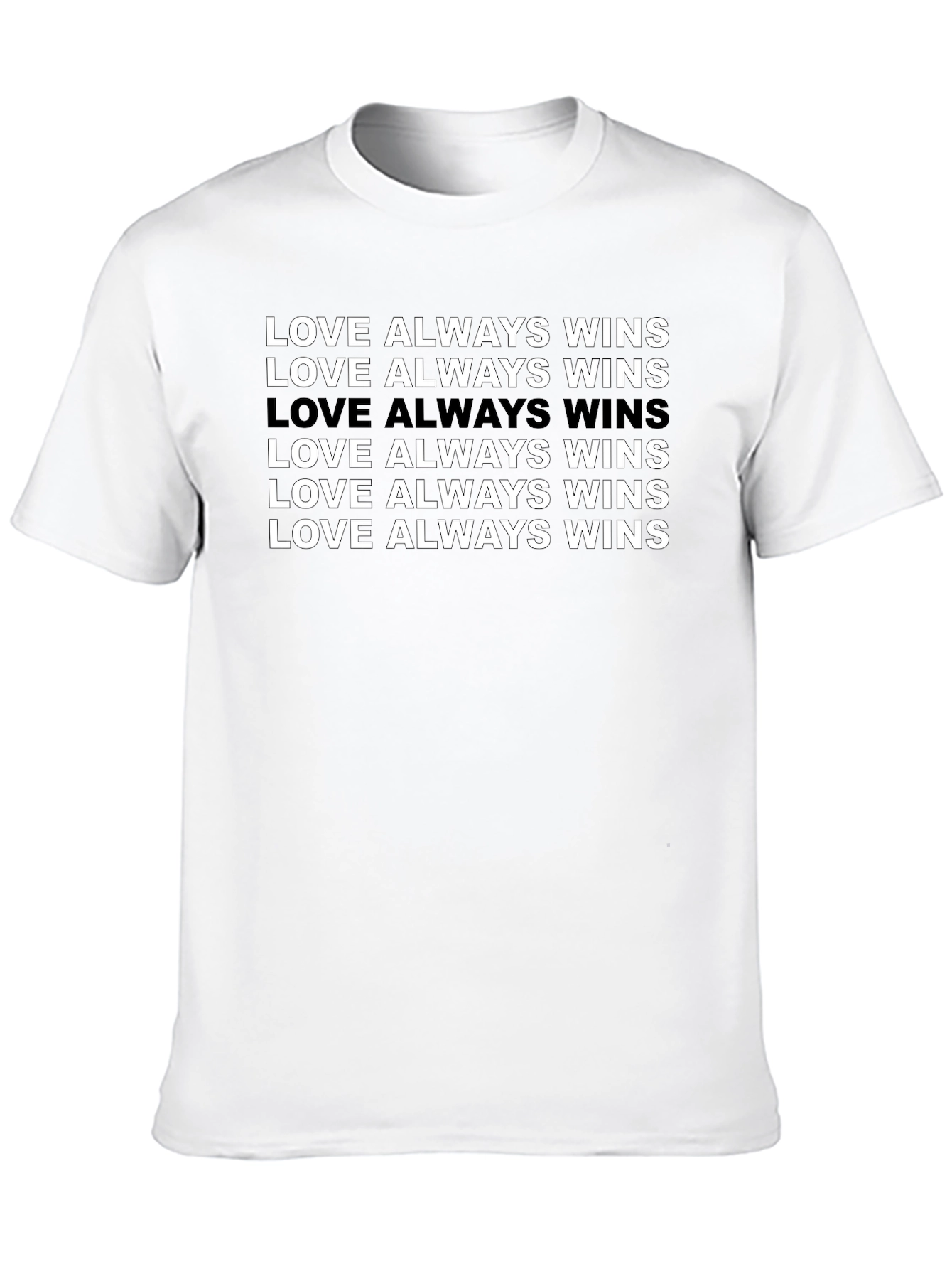 Love Always Wins T-Shirt - Black Graphic Tee