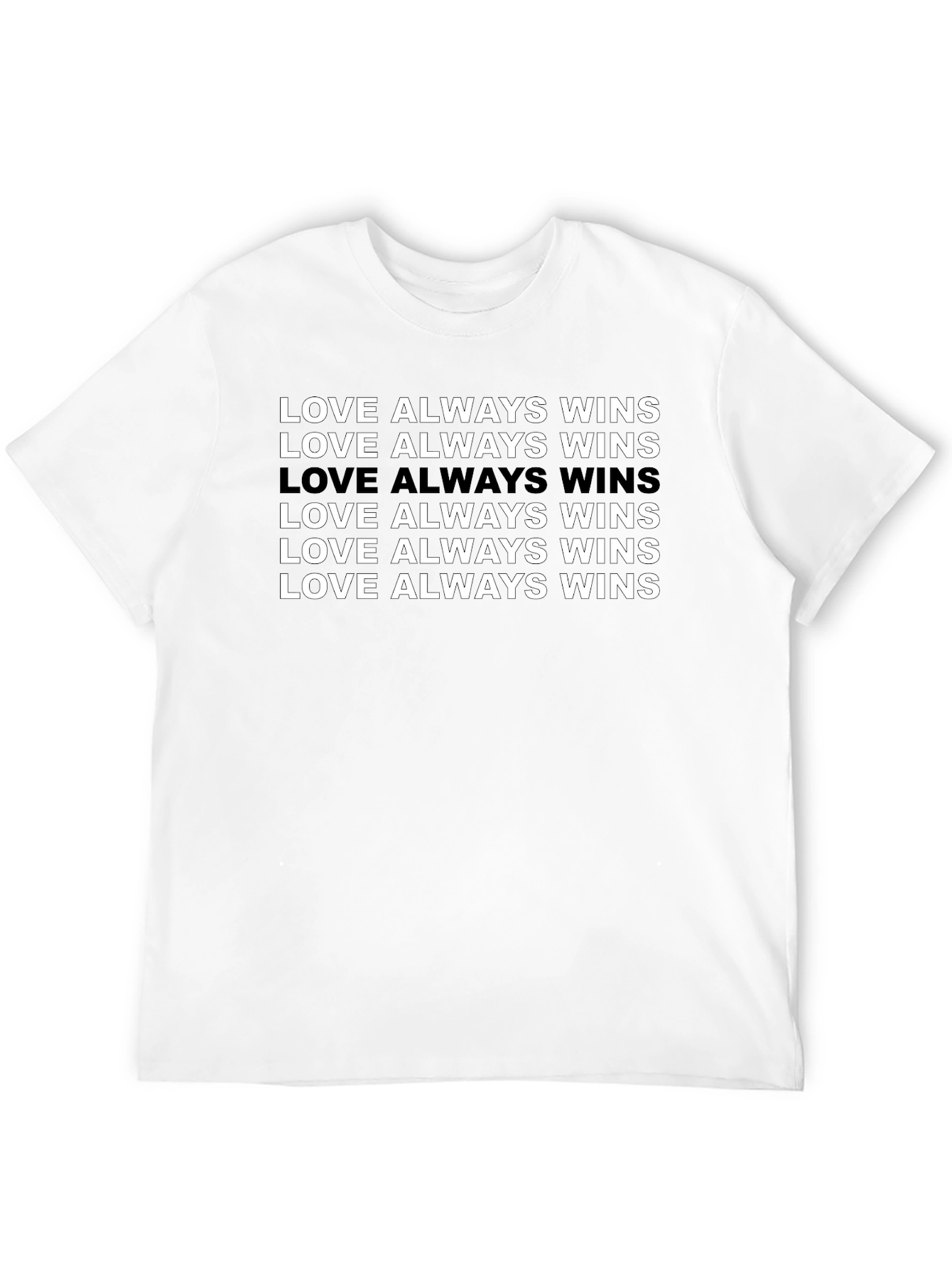 Love Always Wins T-Shirt - Black Graphic Tee
