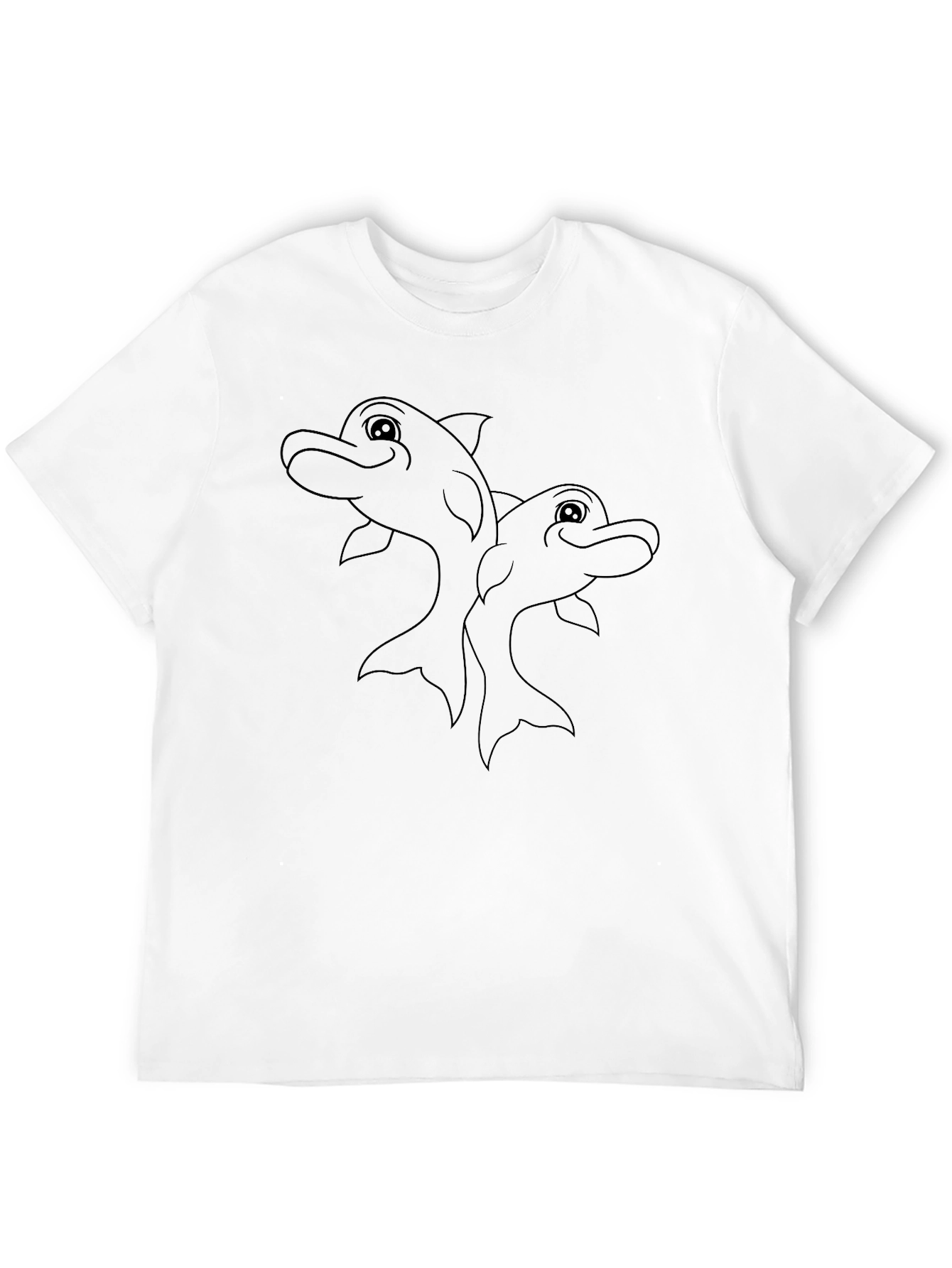 Black Dolphins Graphic Tee - Mens Casual