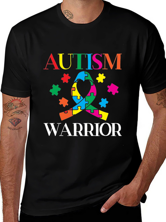 Autism Warrior T-Shirt Colorful Awareness Design