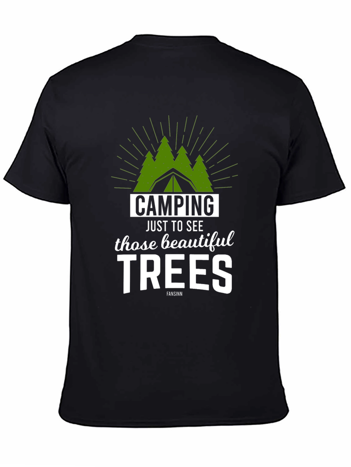 Camping Trees Graphic Tee - Nature Lover Shirt