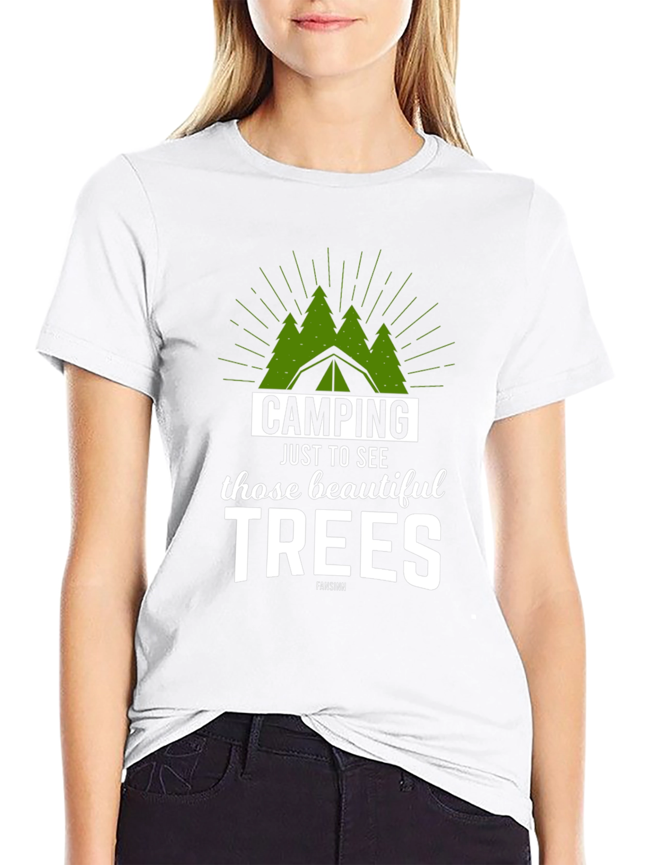 Camping Trees Graphic Tee - Nature Lover Shirt