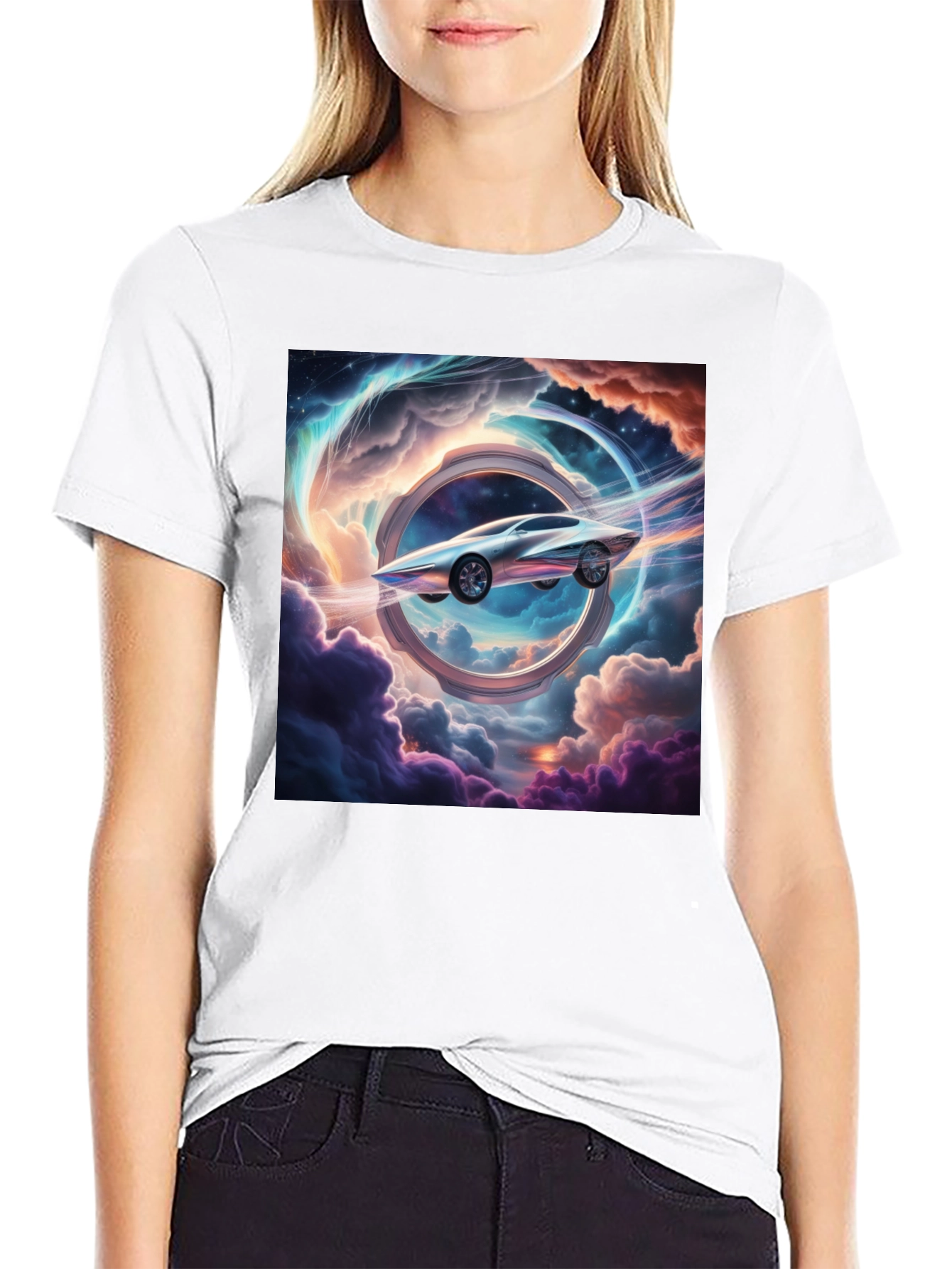 Futuristic Car Through Time T-Shirt