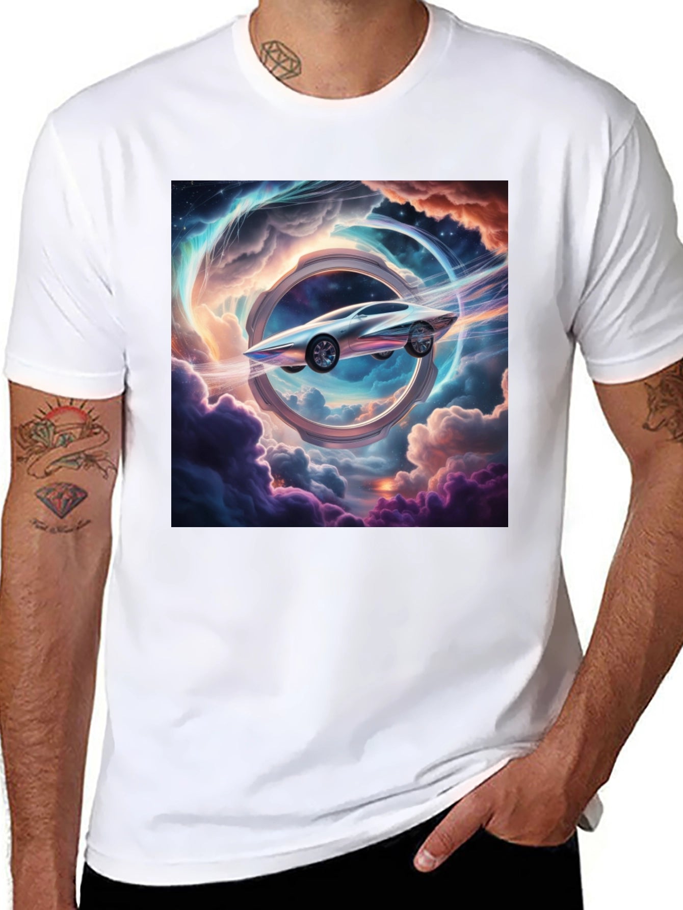 Futuristic Car Through Time T-Shirt
