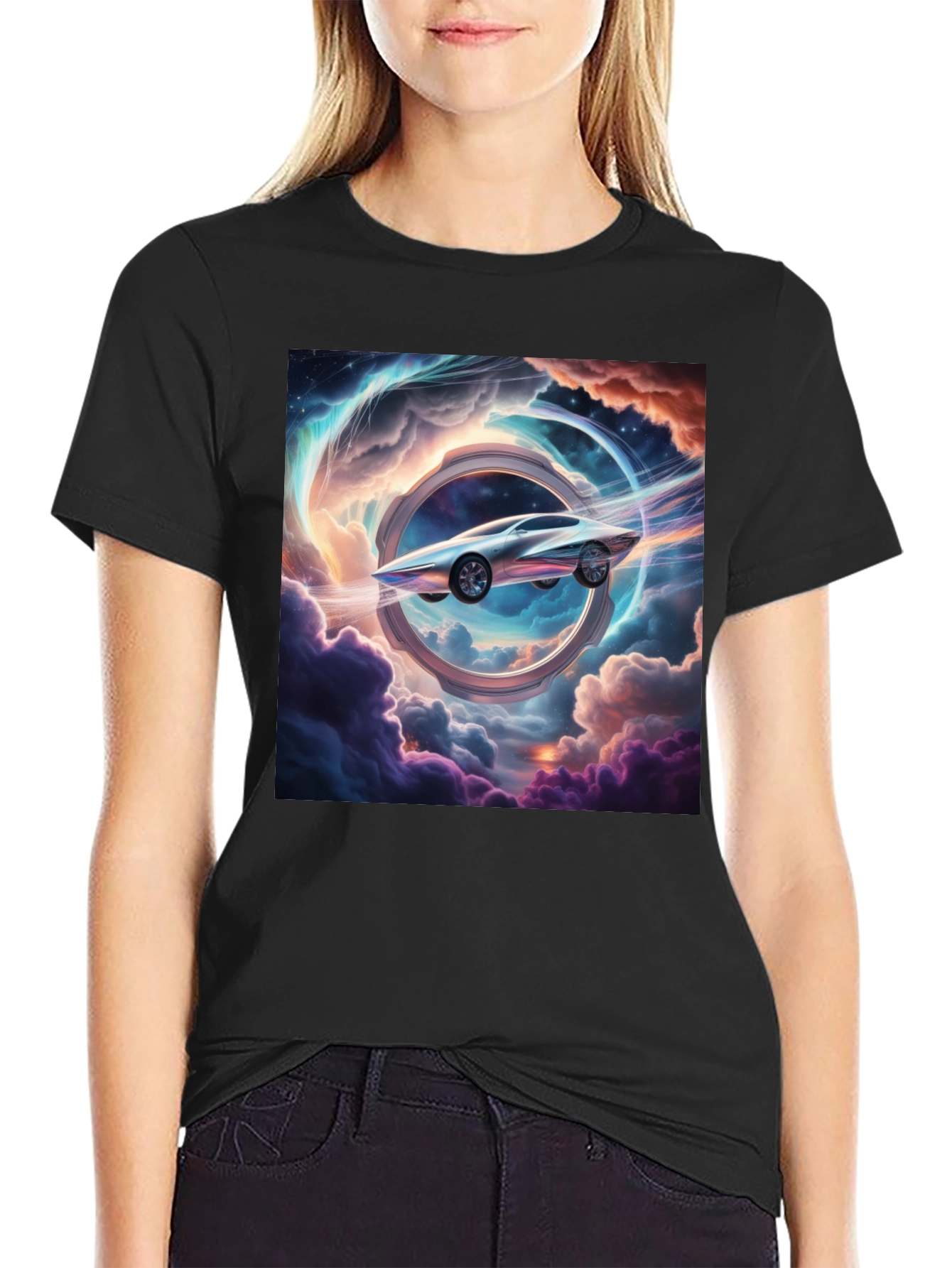 Futuristic Car Through Time T-Shirt