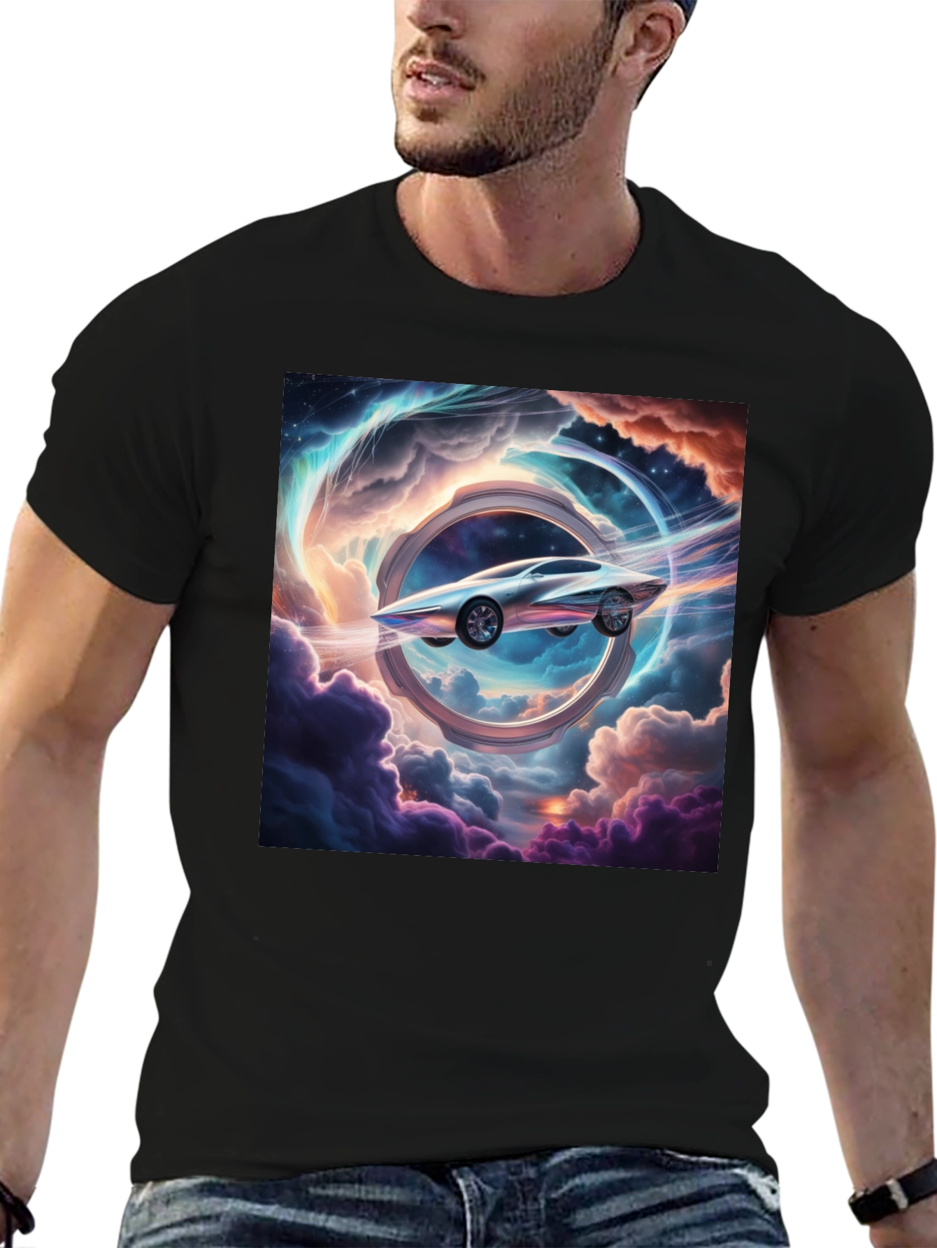 Futuristic Car Through Time T-Shirt