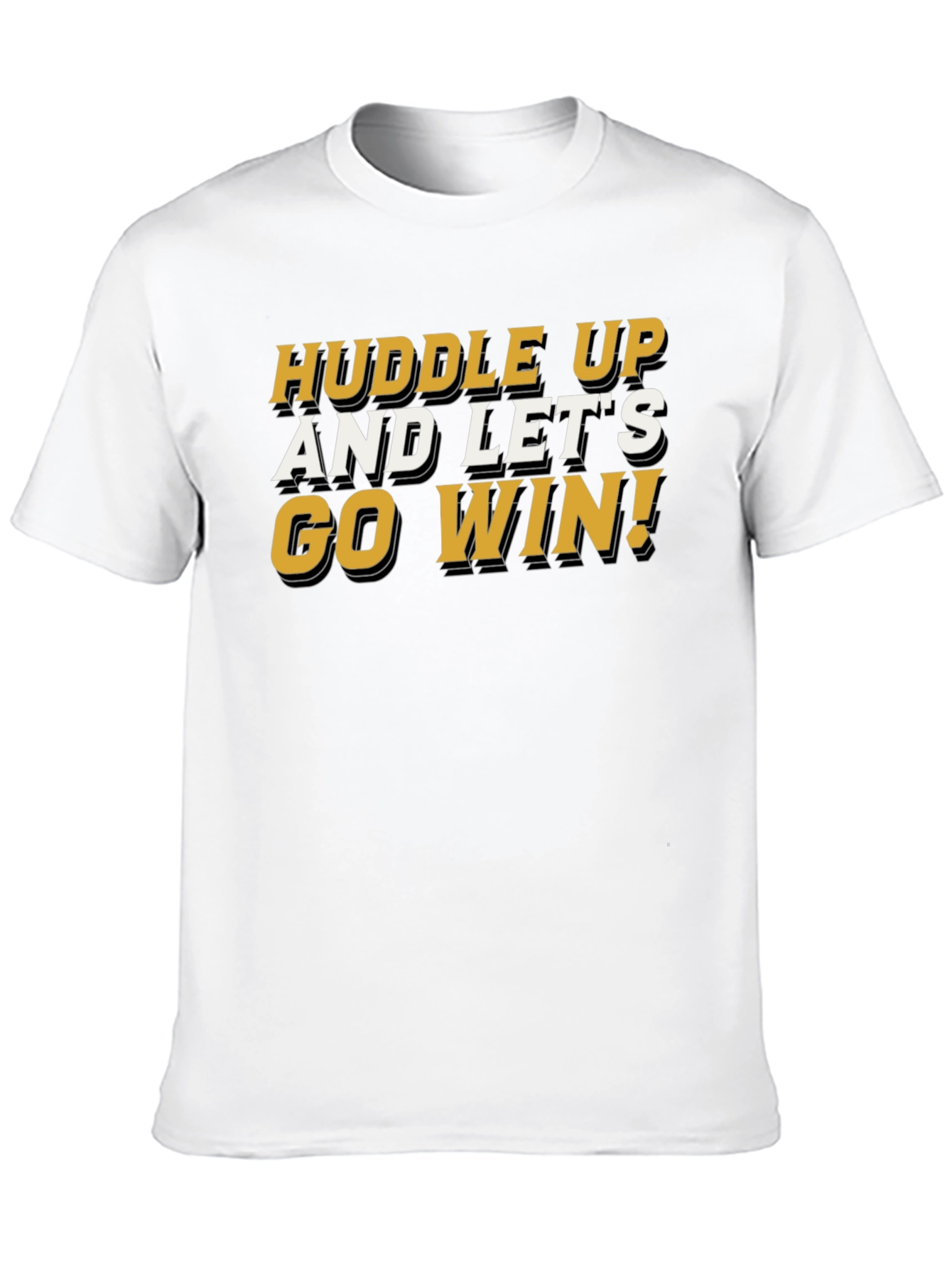 Huddle Up! Graphic Tee - Black Cotton Blend