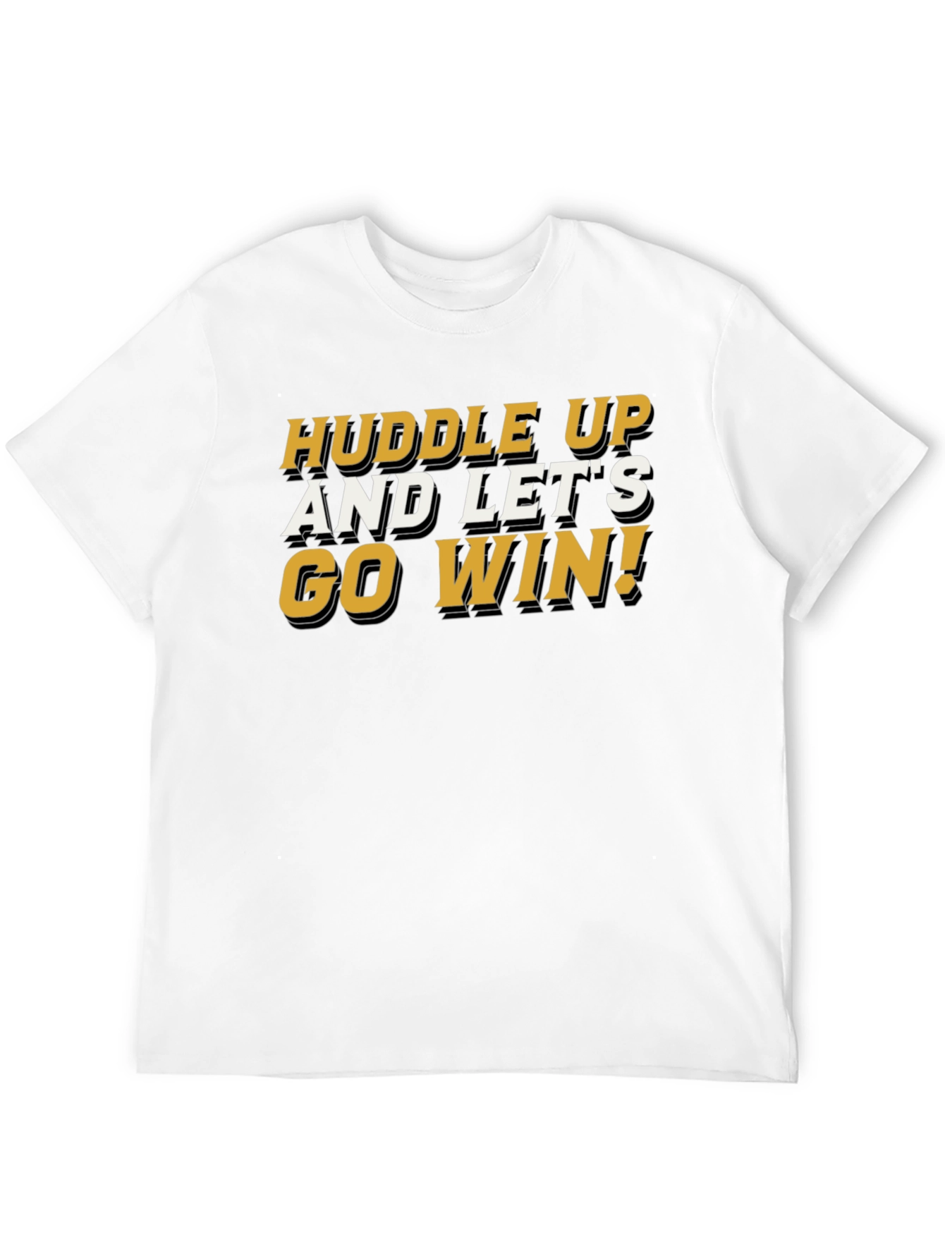 Huddle Up! Graphic Tee - Black Cotton Blend