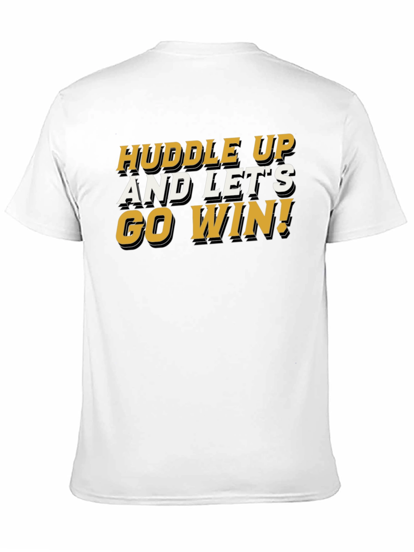 Huddle Up! Graphic Tee - Black Cotton Blend