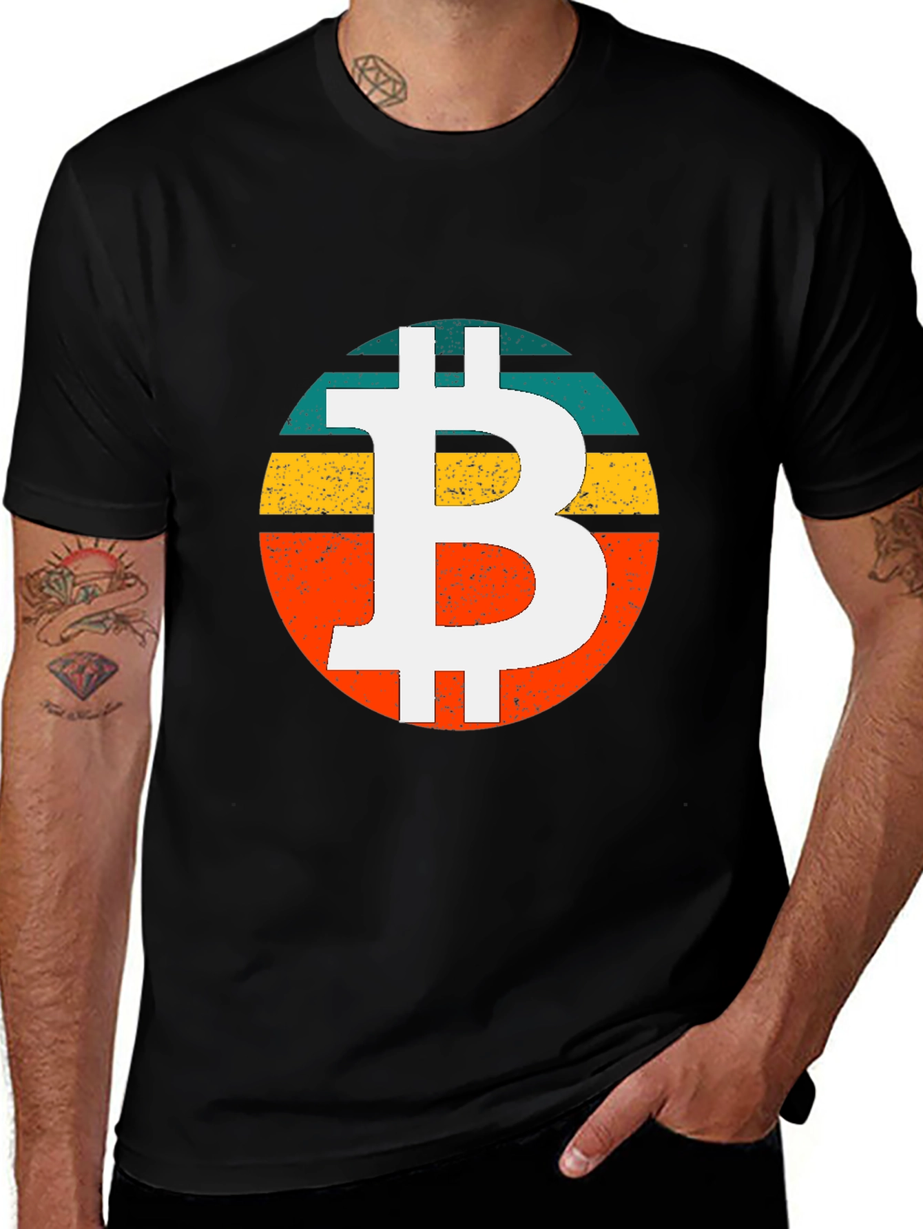 Bitcoin Logo Graphic Tee - Crypto Style