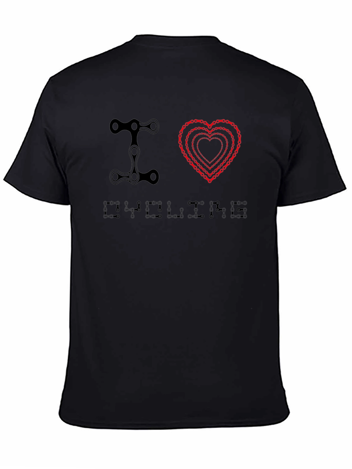 I Heart Cycling Chain Link T-Shirt