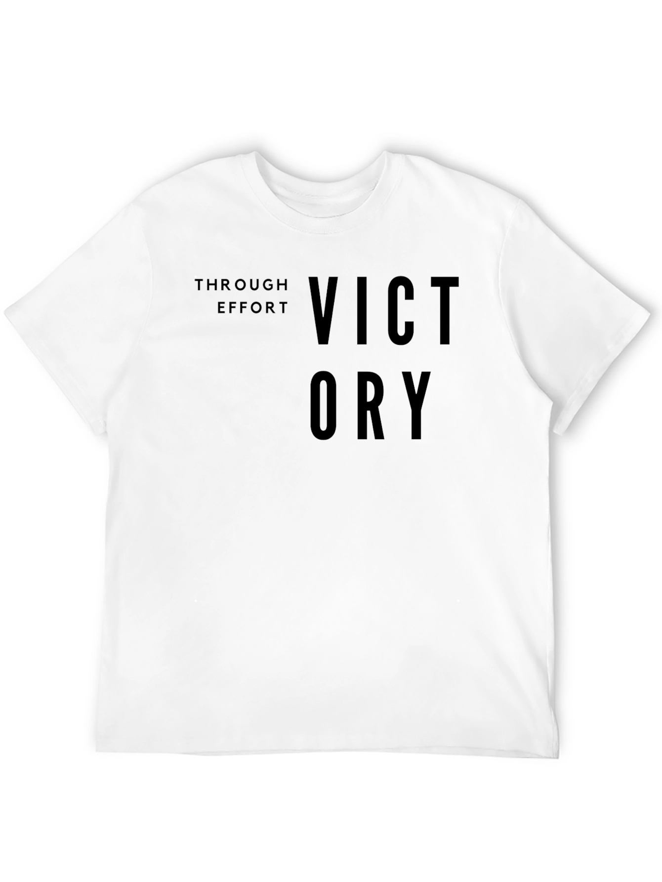 Victory Through Effort Black T-Shirt