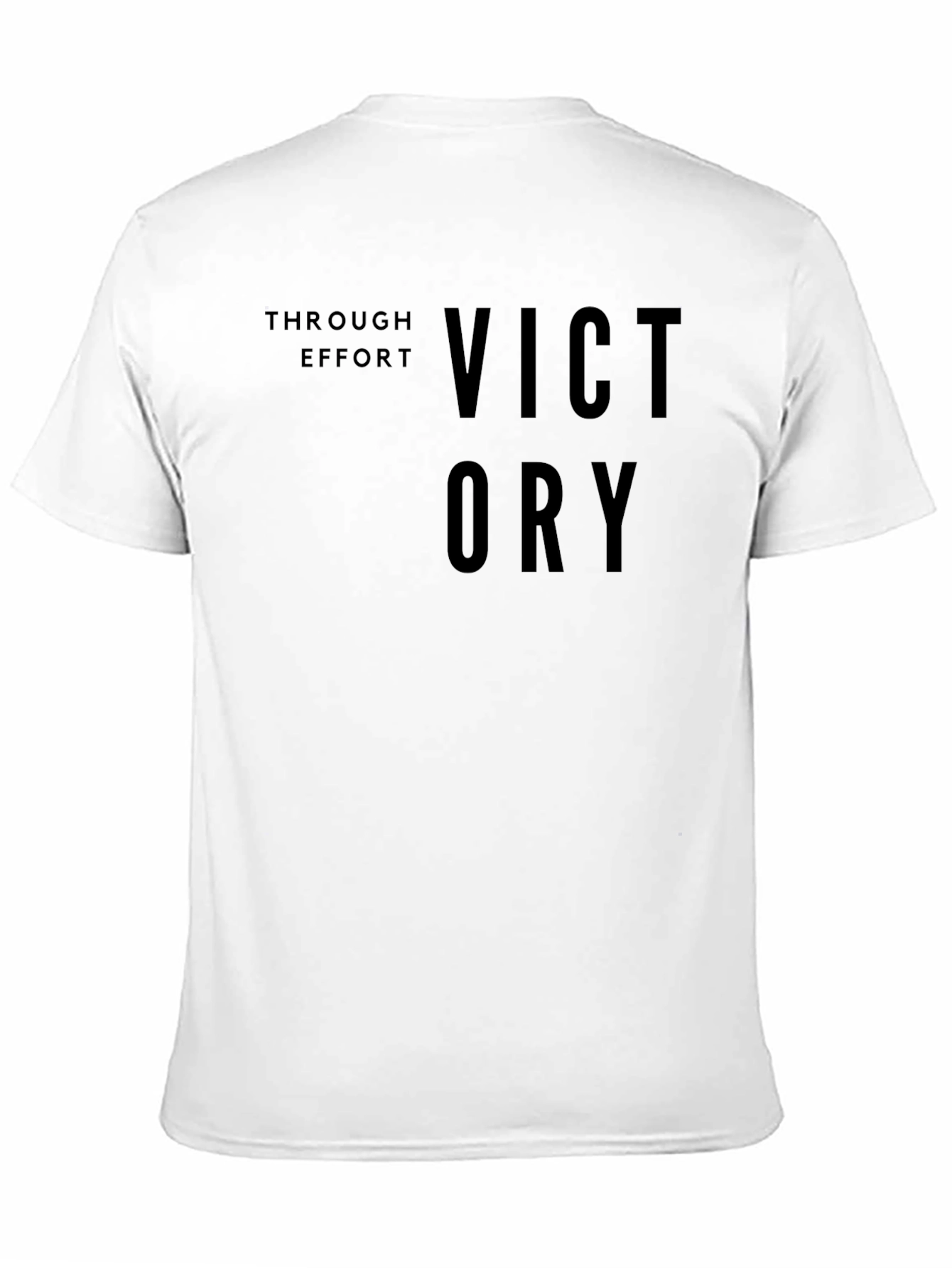 Victory Through Effort Black T-Shirt