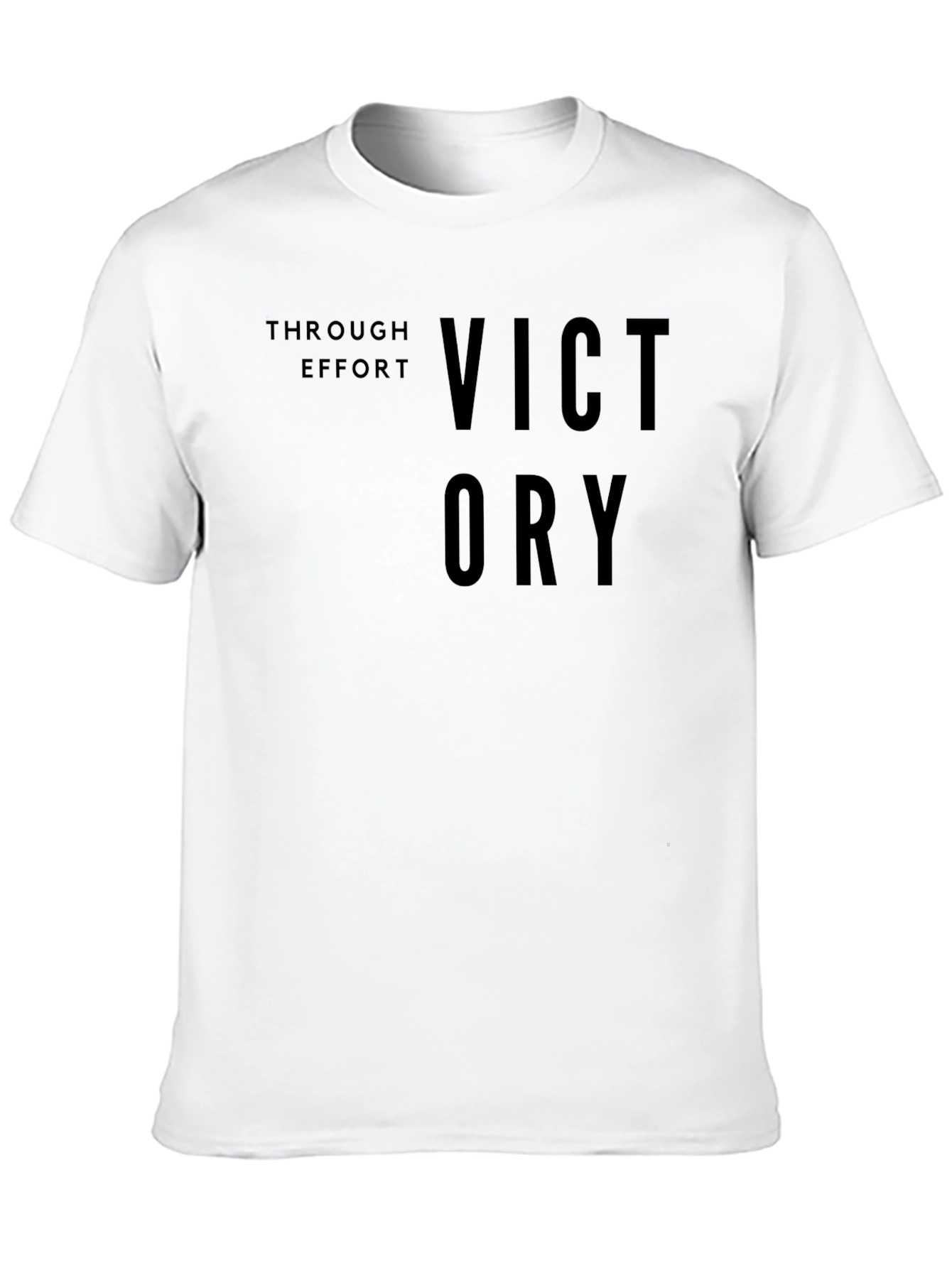 Victory Through Effort Black T-Shirt