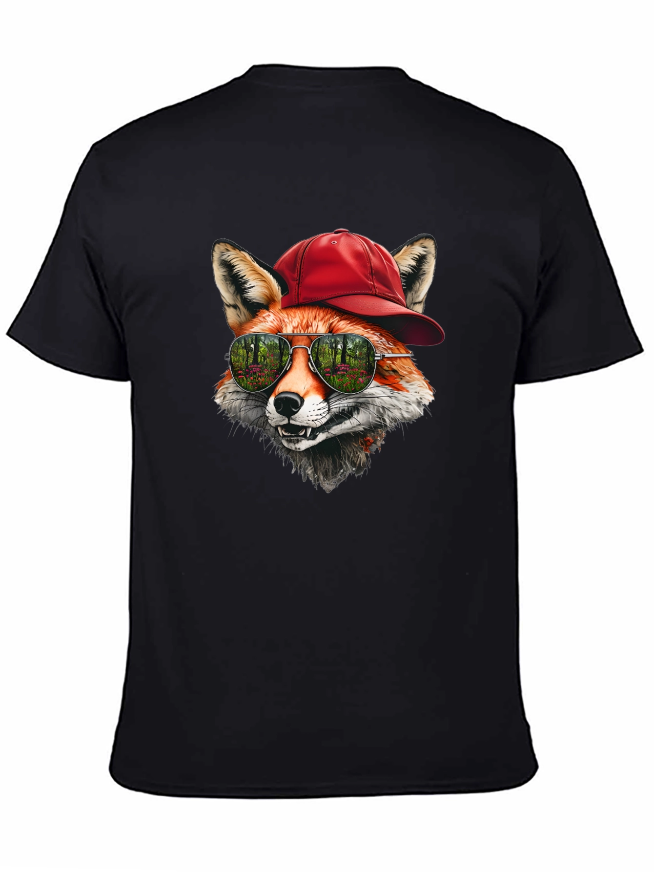 Cool Fox Graphic Tee - Unique Animal Design