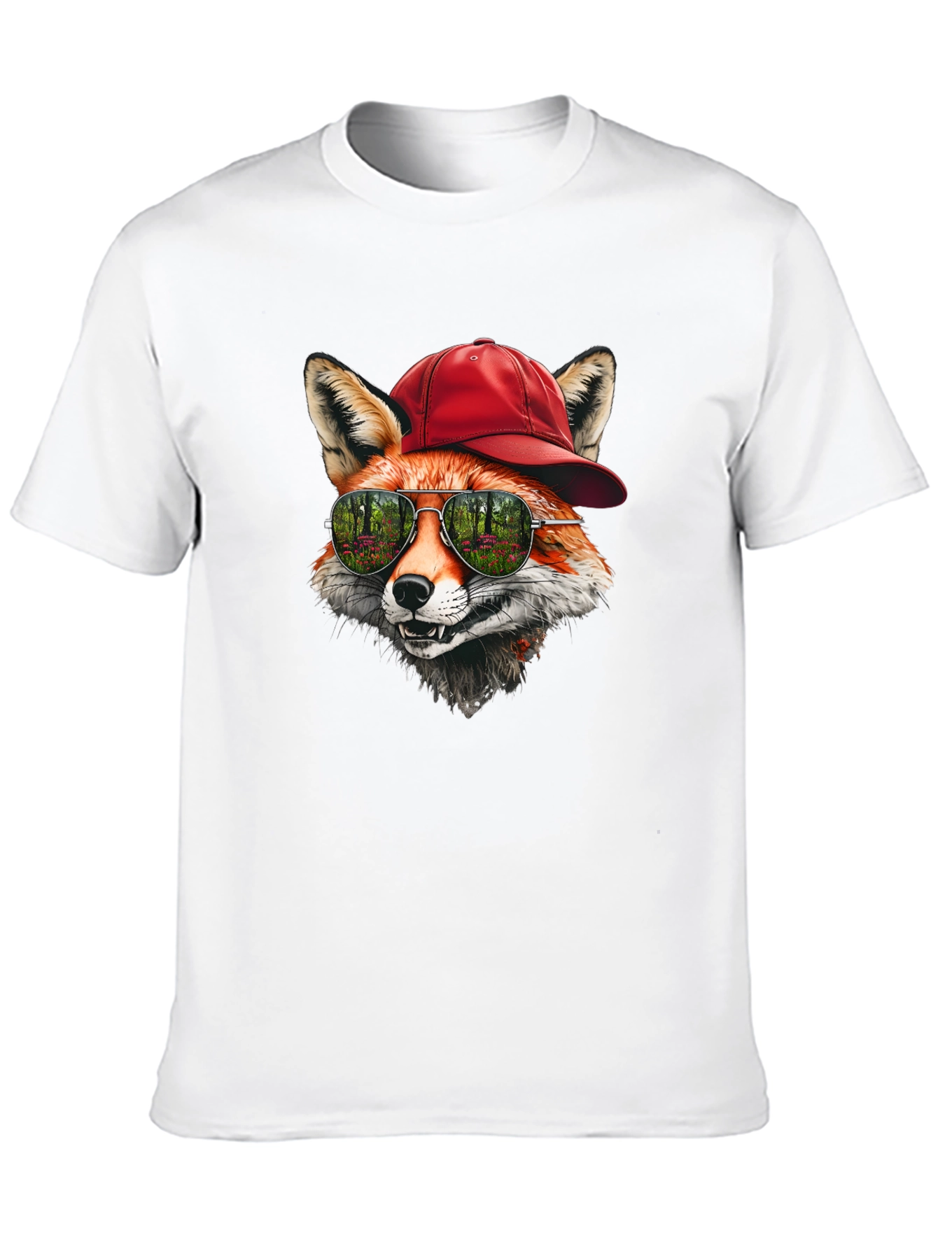 Cool Fox Graphic Tee - Unique Animal Design