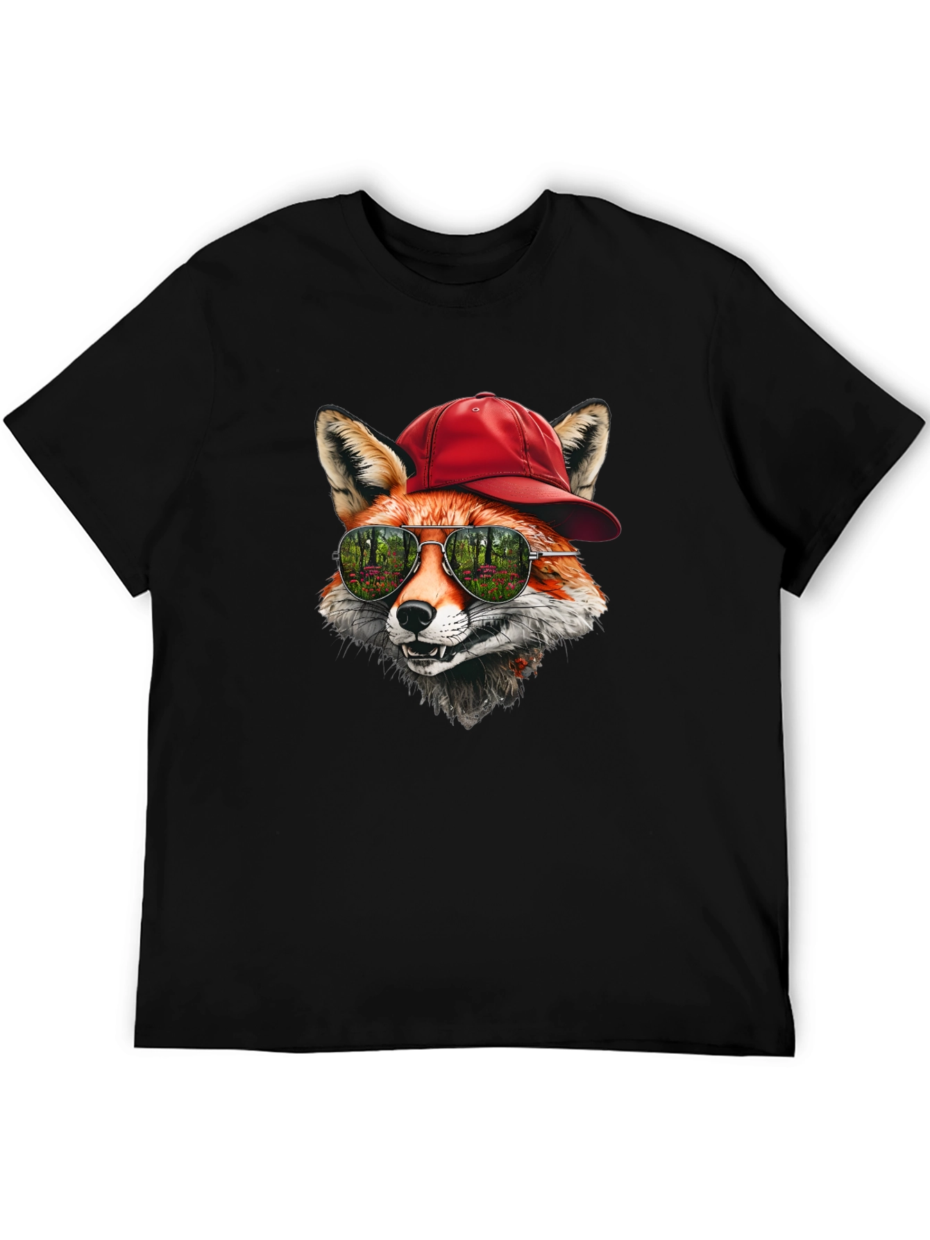 Cool Fox Graphic Tee - Unique Animal Design