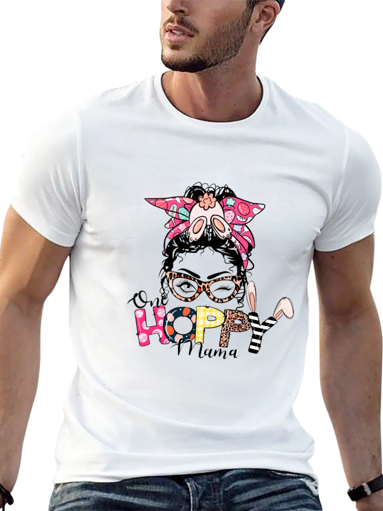 Hoppy Mama Easter Graphic Tee