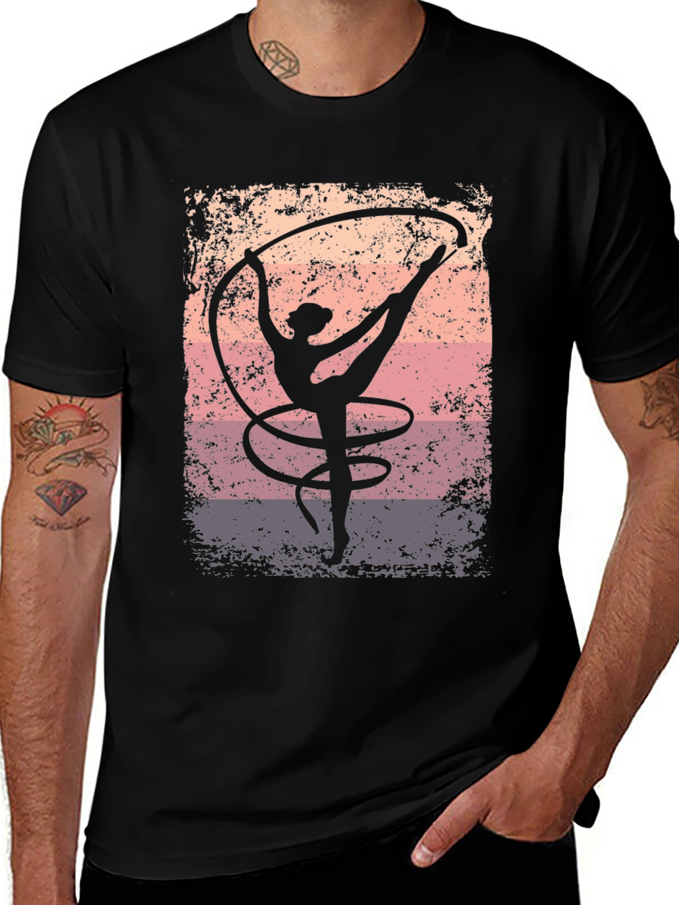 Rhythmic Gymnast Black T-Shirt