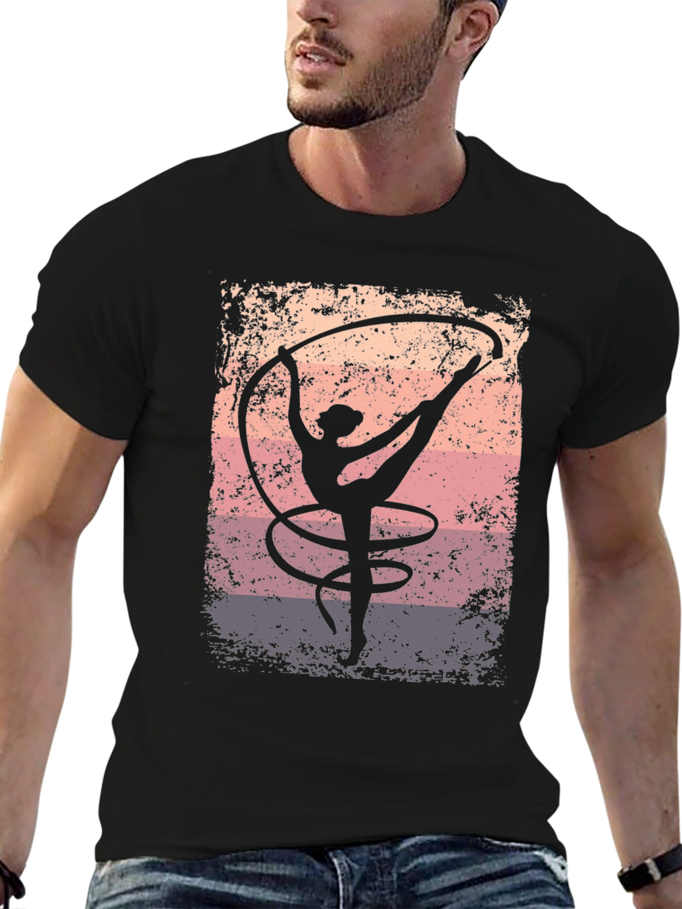 Rhythmic Gymnast Black T-Shirt
