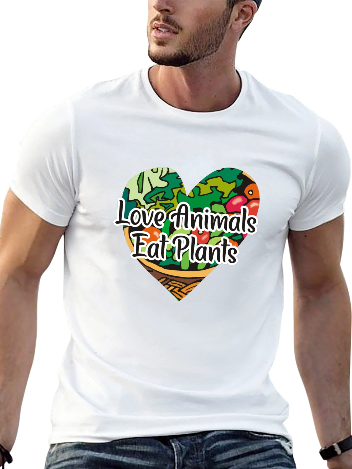 Love Animals Eat Plants Graphic T-Shirt