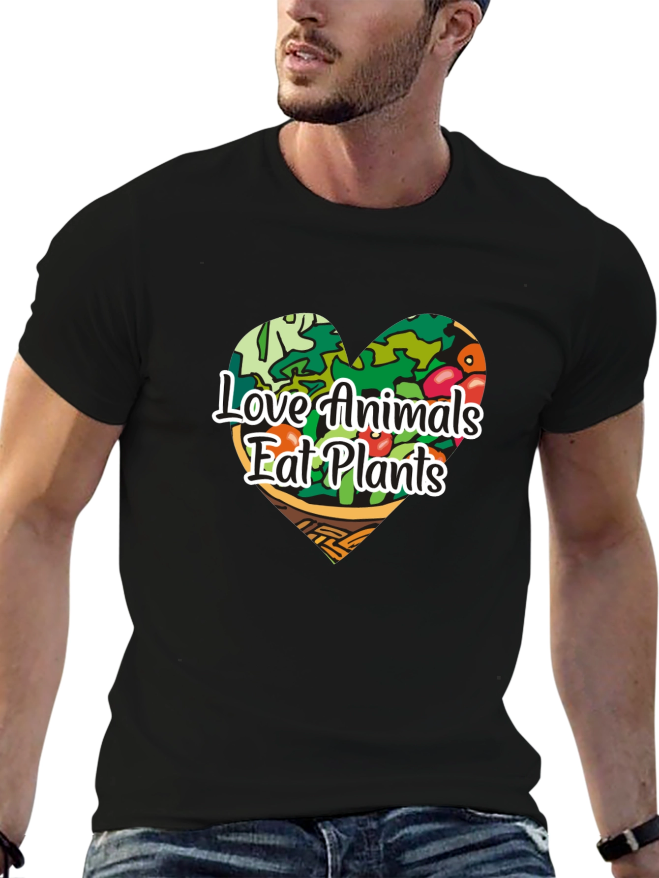 Love Animals Eat Plants Graphic T-Shirt