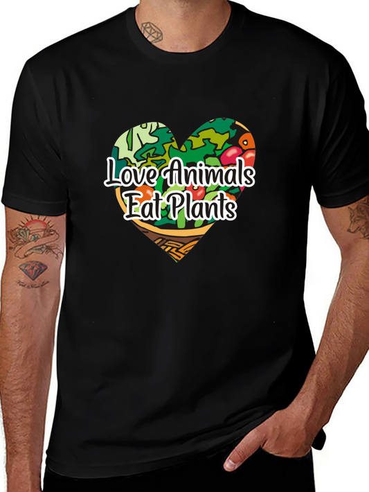 Love Animals Eat Plants Graphic T-Shirt