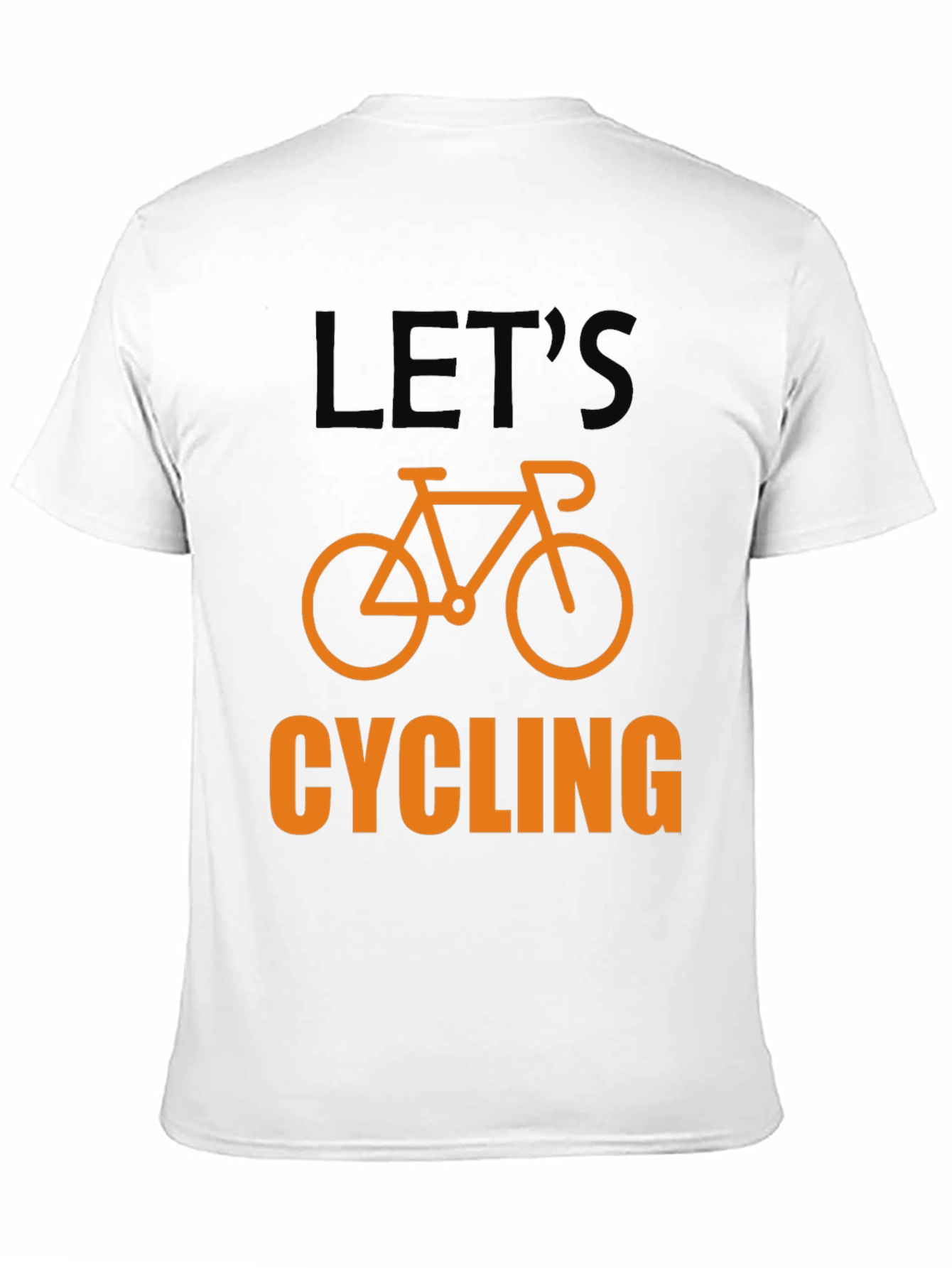 Lets Cycling T-Shirt - Black Cotton Bicycle Graphic Tee