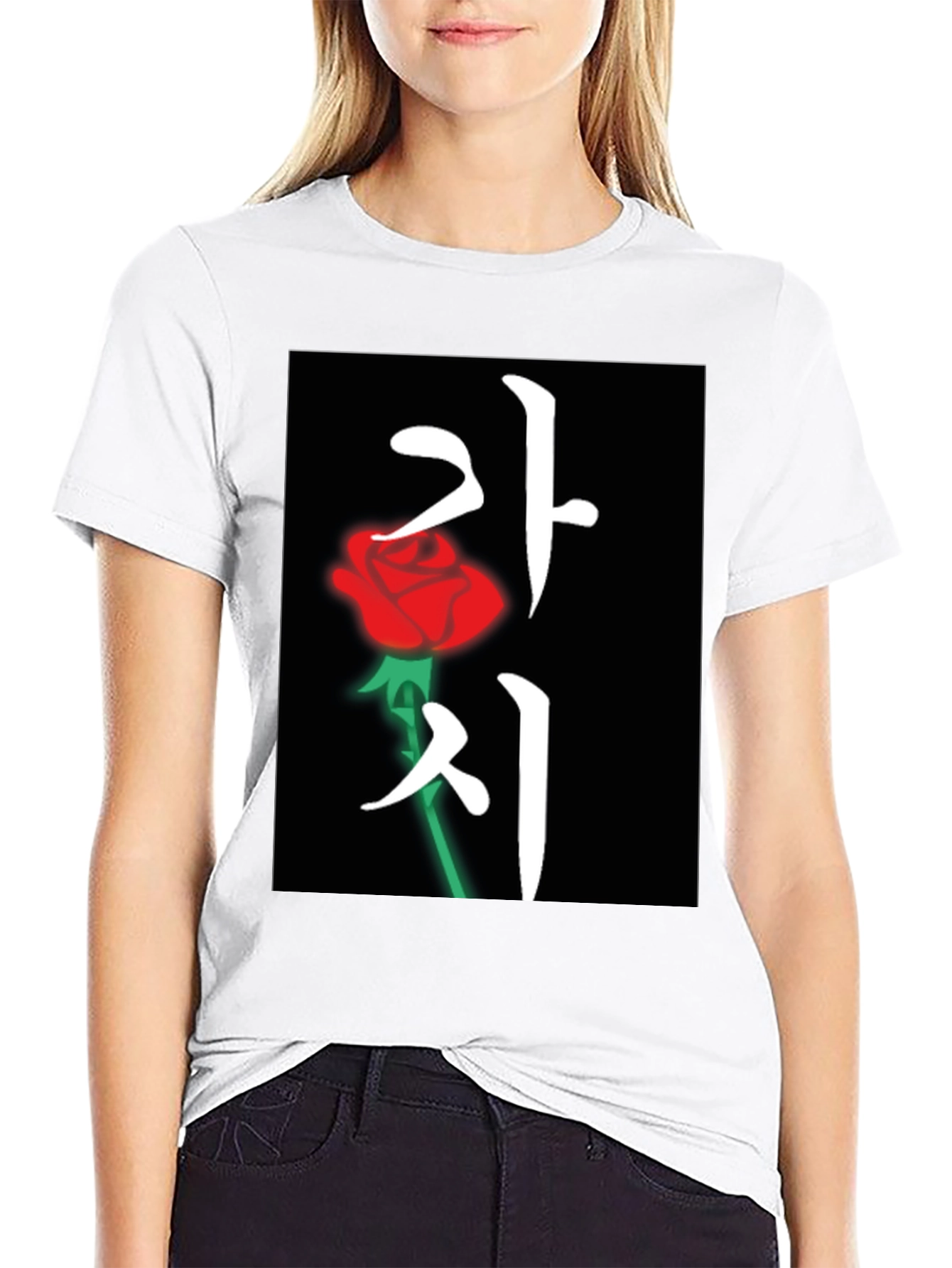 Korean Rose T-Shirt - Kachi Design