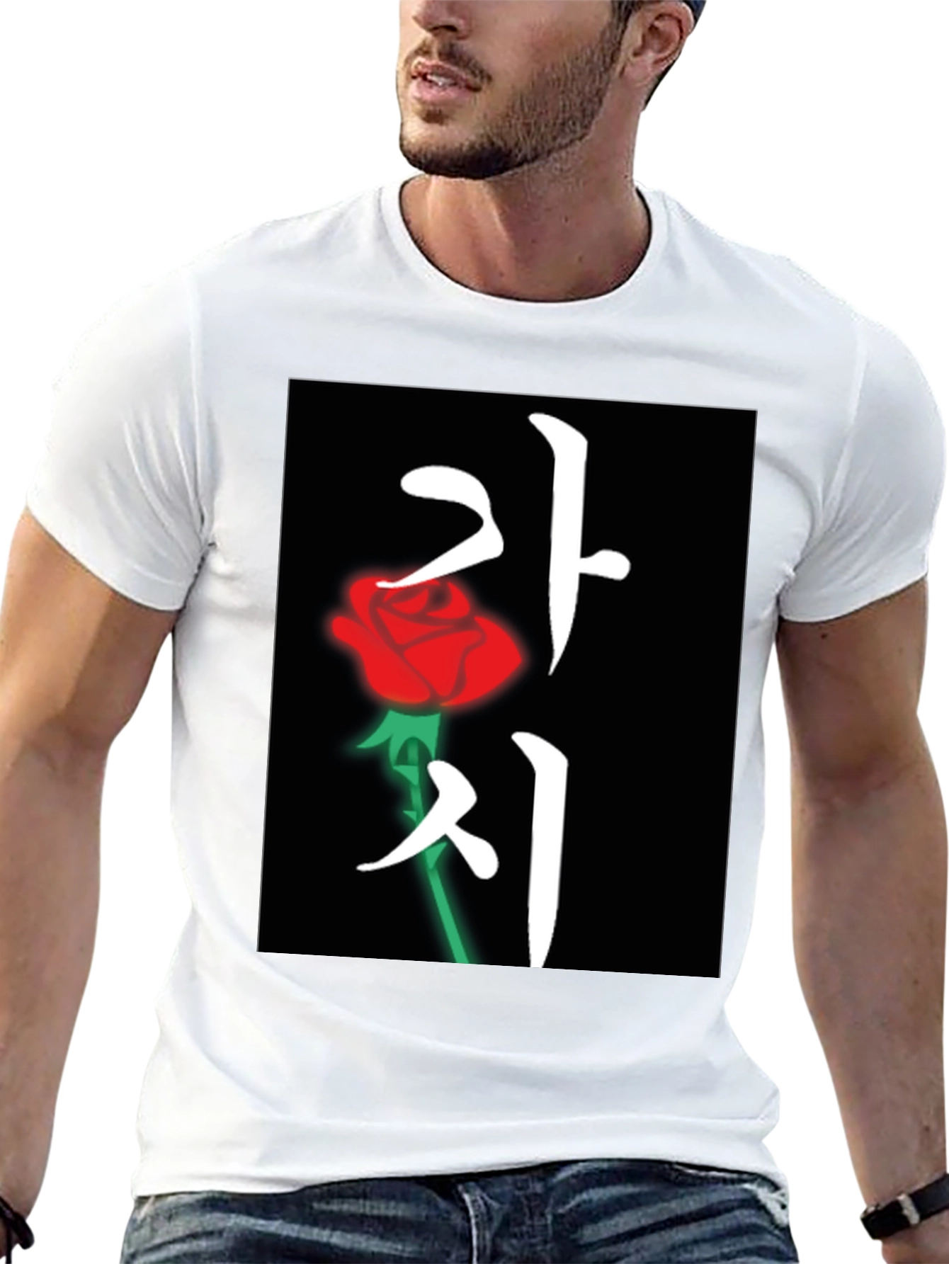 Korean Rose T-Shirt - Kachi Design