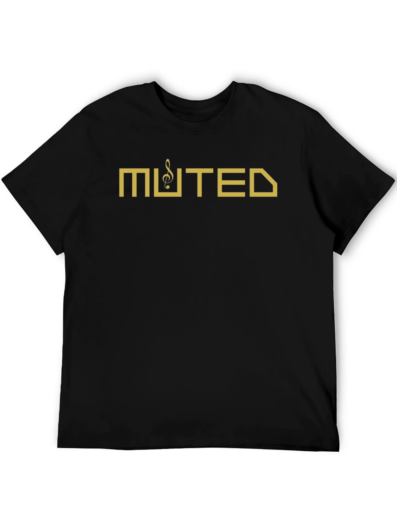 Muted Music Note Graphic T-Shirt