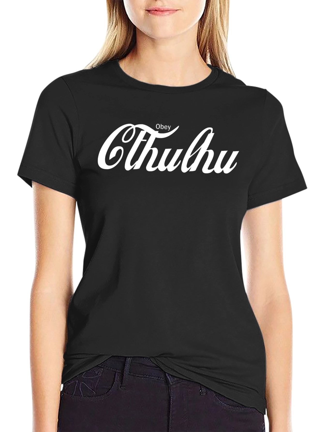 Obey Cthulhu T-Shirt - Classic Black Tee