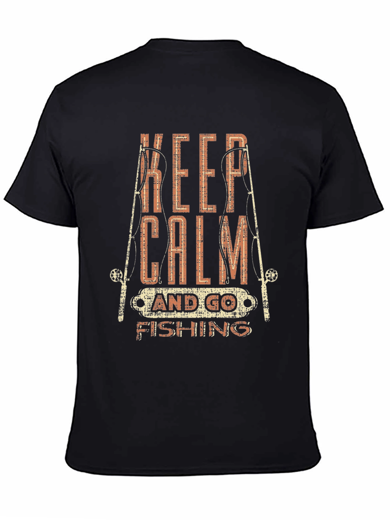 Keep Calm & Go Fishing Graphic T-Shirt